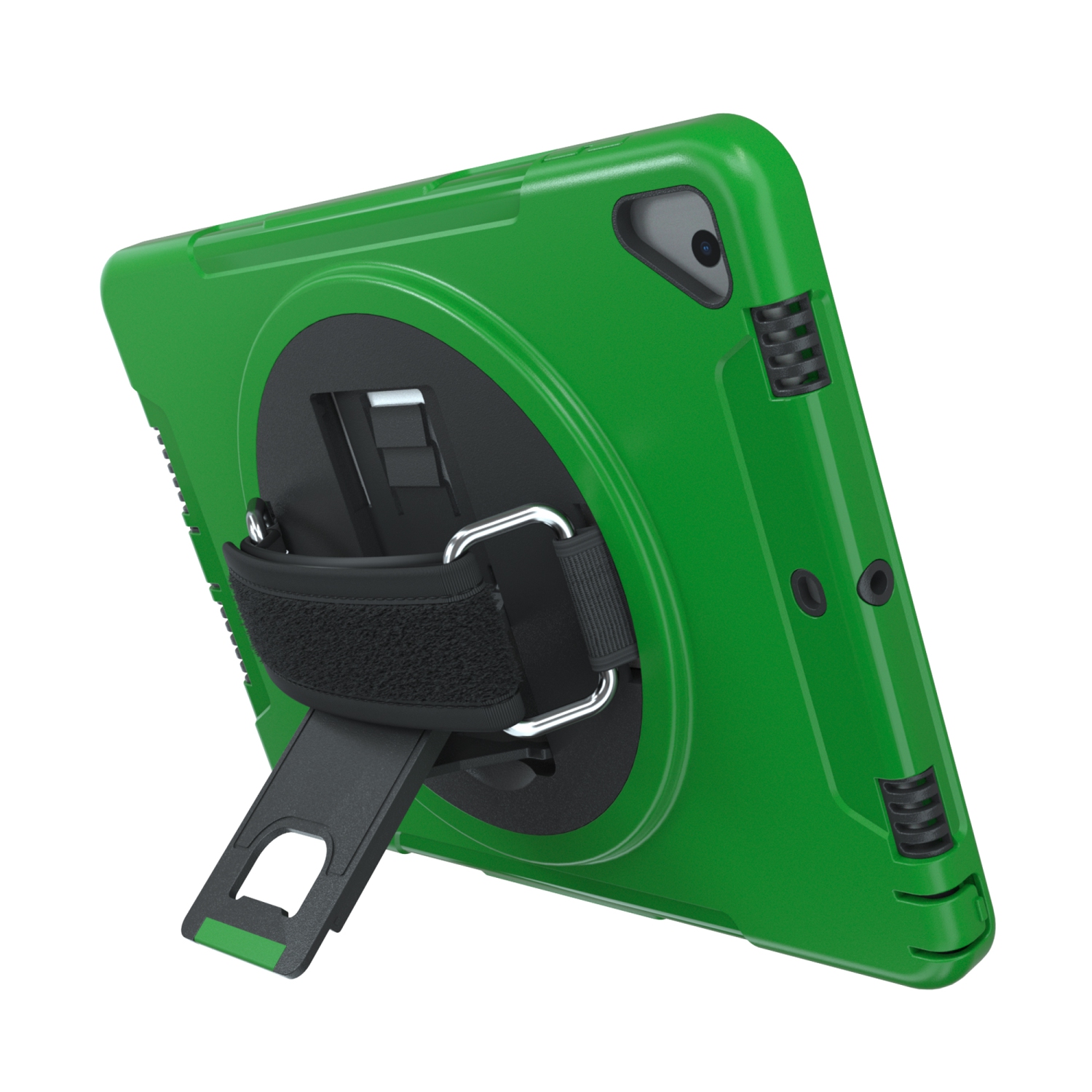 CTA Digital Protective Case with Built-in 360-degree Rotatable Grip Kickstand for iPad 7th and 8th Gen 10.2-in, iPad Air 3 and iPad Pro 10.5-in -