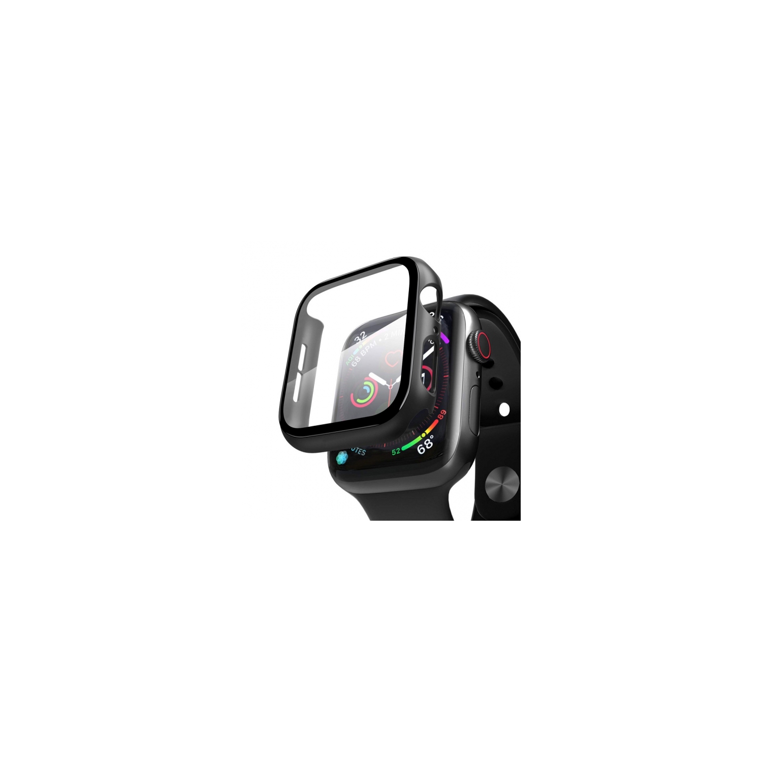 Apple Watch 44 mm| Étui Perfect Protection intégral pour montre et protecteur d’écran pour montre| Ensemble 2-en-1