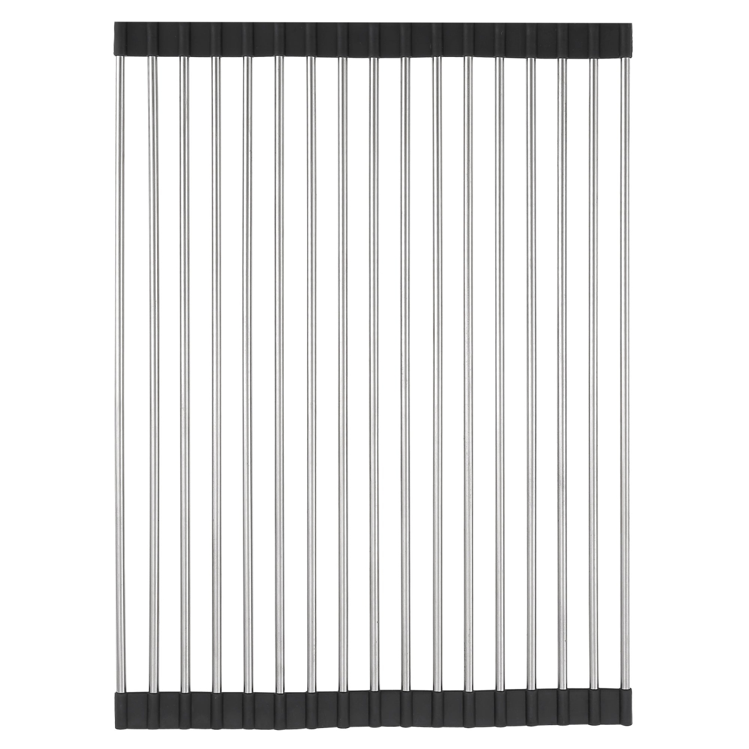 Ancona 32" 60/40 Double Bowl Undermount Kitchen Sink with Grid and Roll-Up Mat in PVD Gunmetal