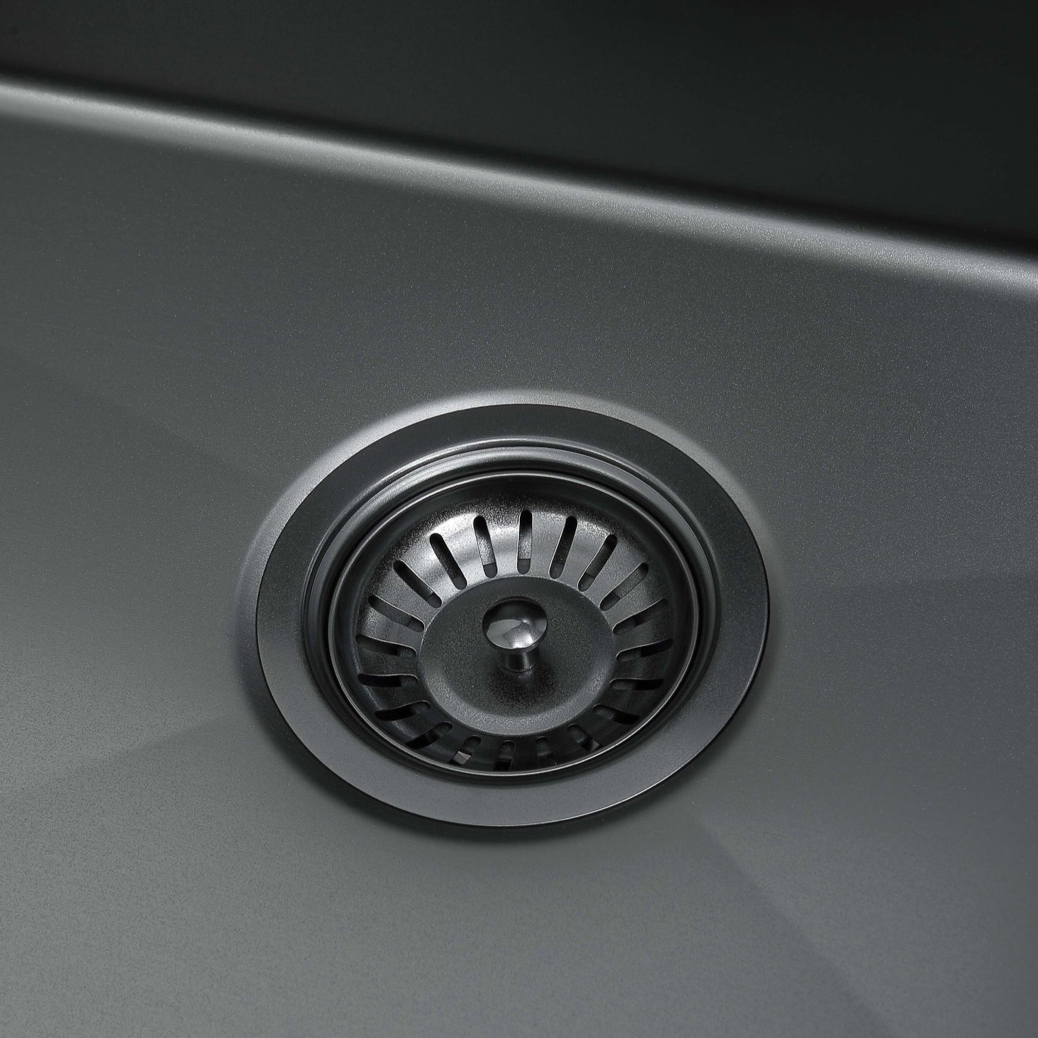 Ancona 32" 60/40 Double Bowl Undermount Kitchen Sink with Grid and Roll-Up Mat in Black PVD Nano