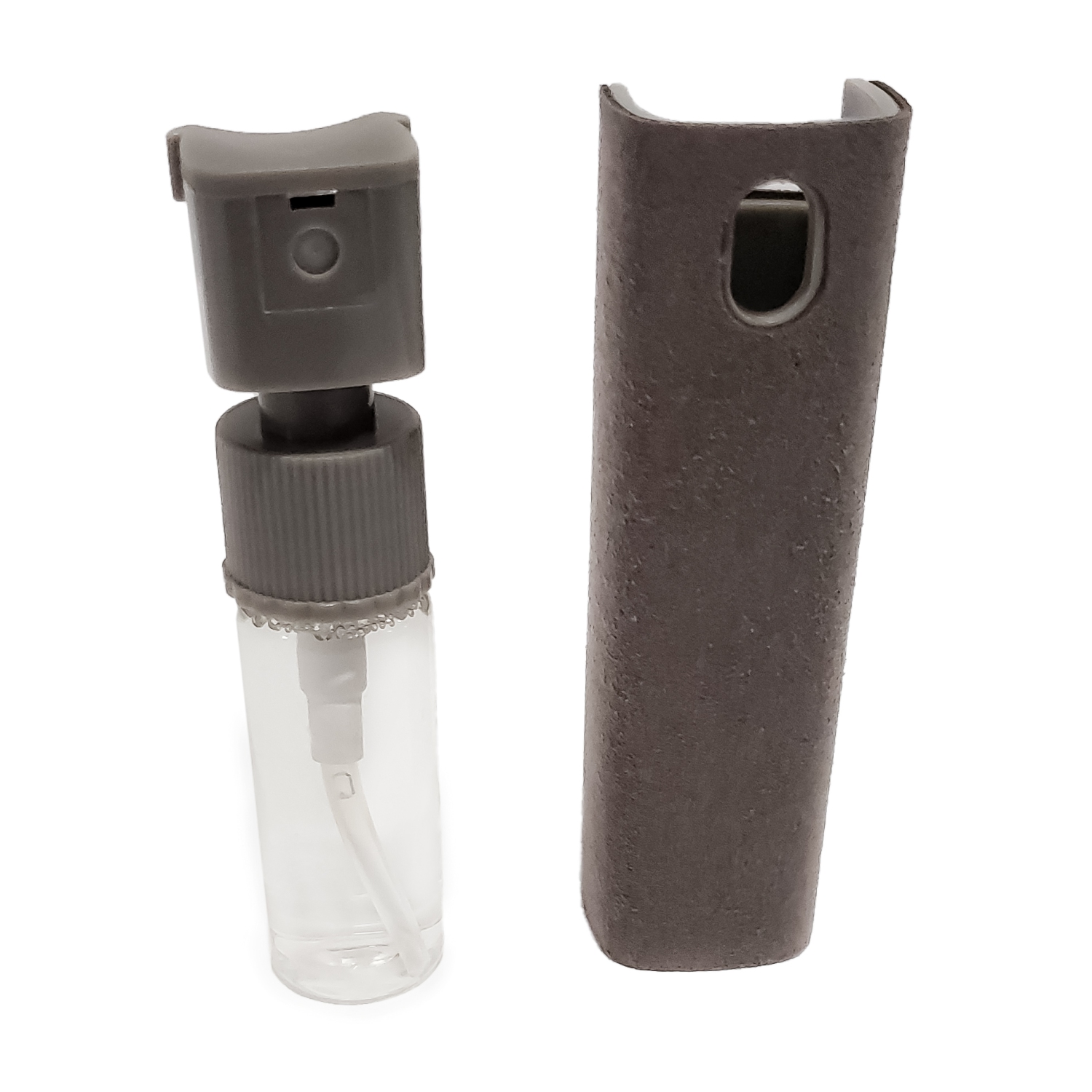 Screen Cleaner - Spray + Microfiber Body + 2X Refills - Innovative Cleaning Solution - On The Go Screen Cleaner - Gray - TRX-SCB-02