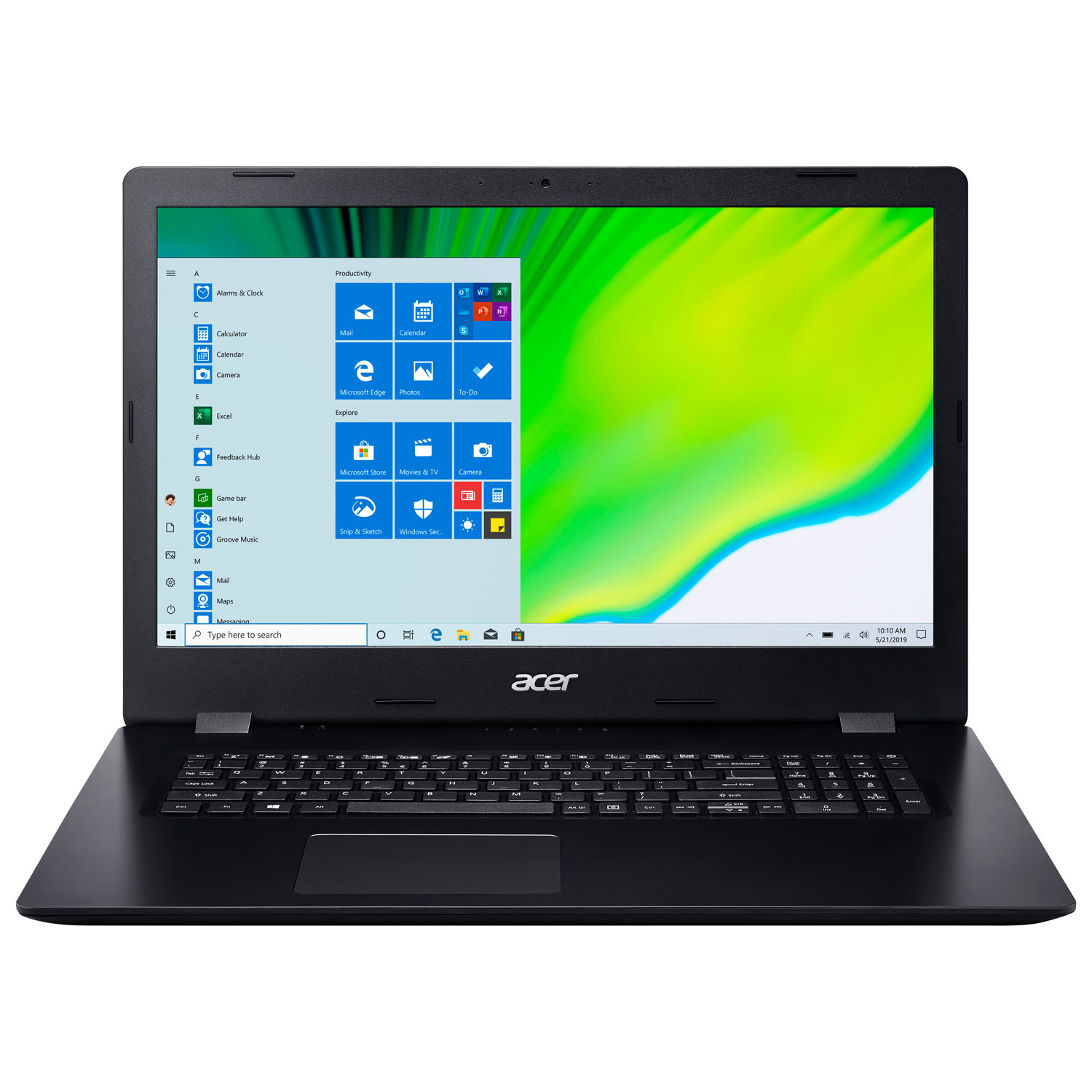 Acer Aspire 3 17.3" Laptop - Black (Intel Core i7-1065G7/512GB SSD/16GB RAM/Windows 11)