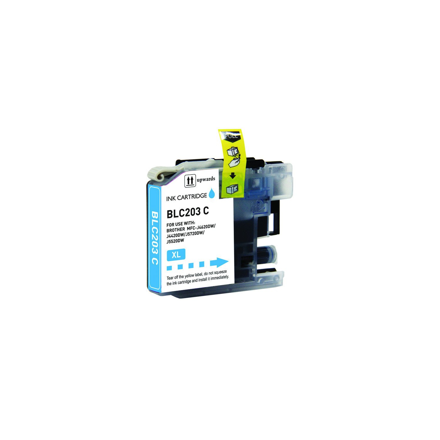 Cartouche d’encre cyan à haut rendement LC201 de Brother compatible avec SuperInk