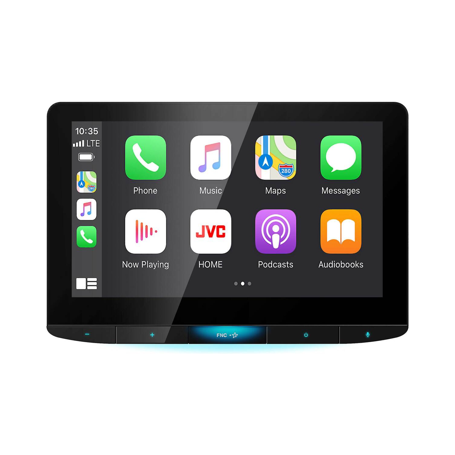 JVC KW-Z1000W Floating 10" Digital Media Receiver with Apple CarPlay and Android Auto( (does not play DVD/CD)