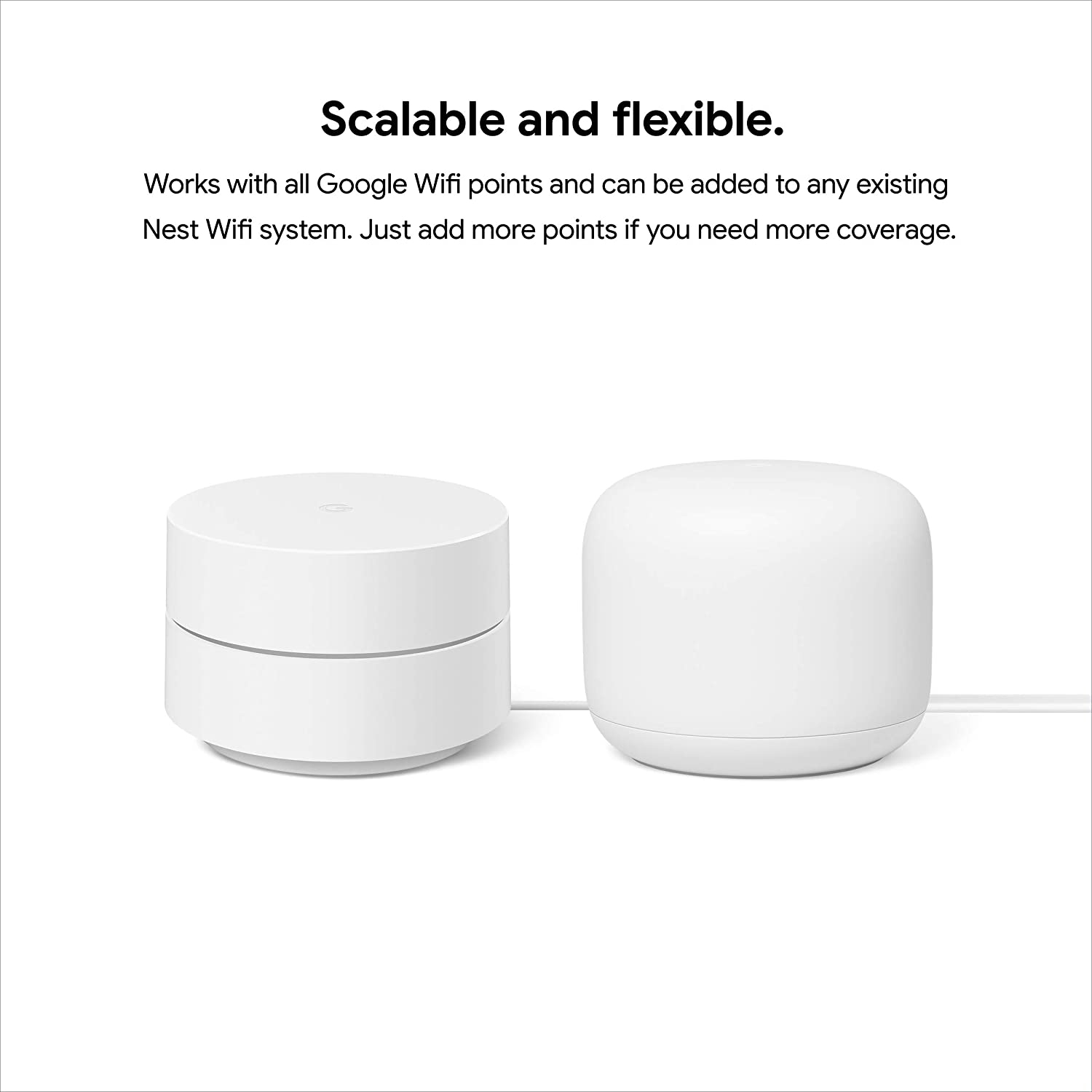 Google WiFi - AC1200 - Mesh WiFi System - WiFi Router - 1500 Sq Ft Coverage - 1 Pack