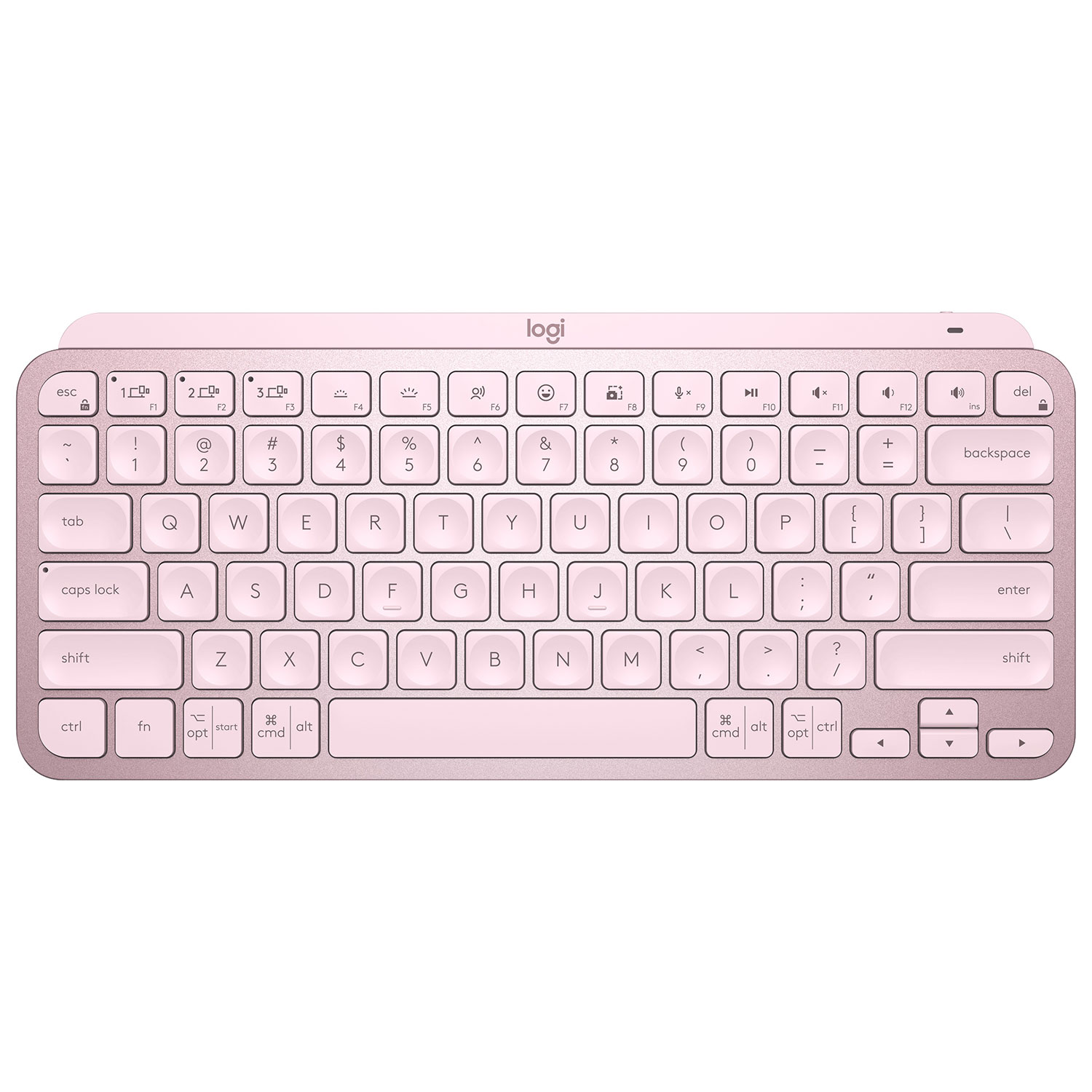 Logitech MX Keys Mini Bluetooth Backlit Ergonomic Keyboard - Rose - English