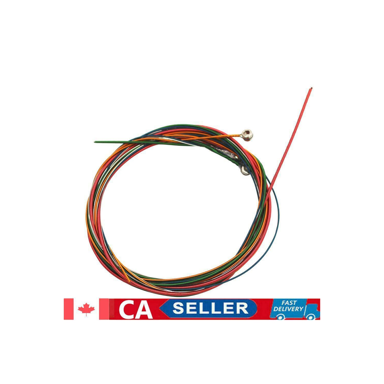 6 cordes de guitare colorées arc-en-ciel pour pièces de guitare acoustique Folk