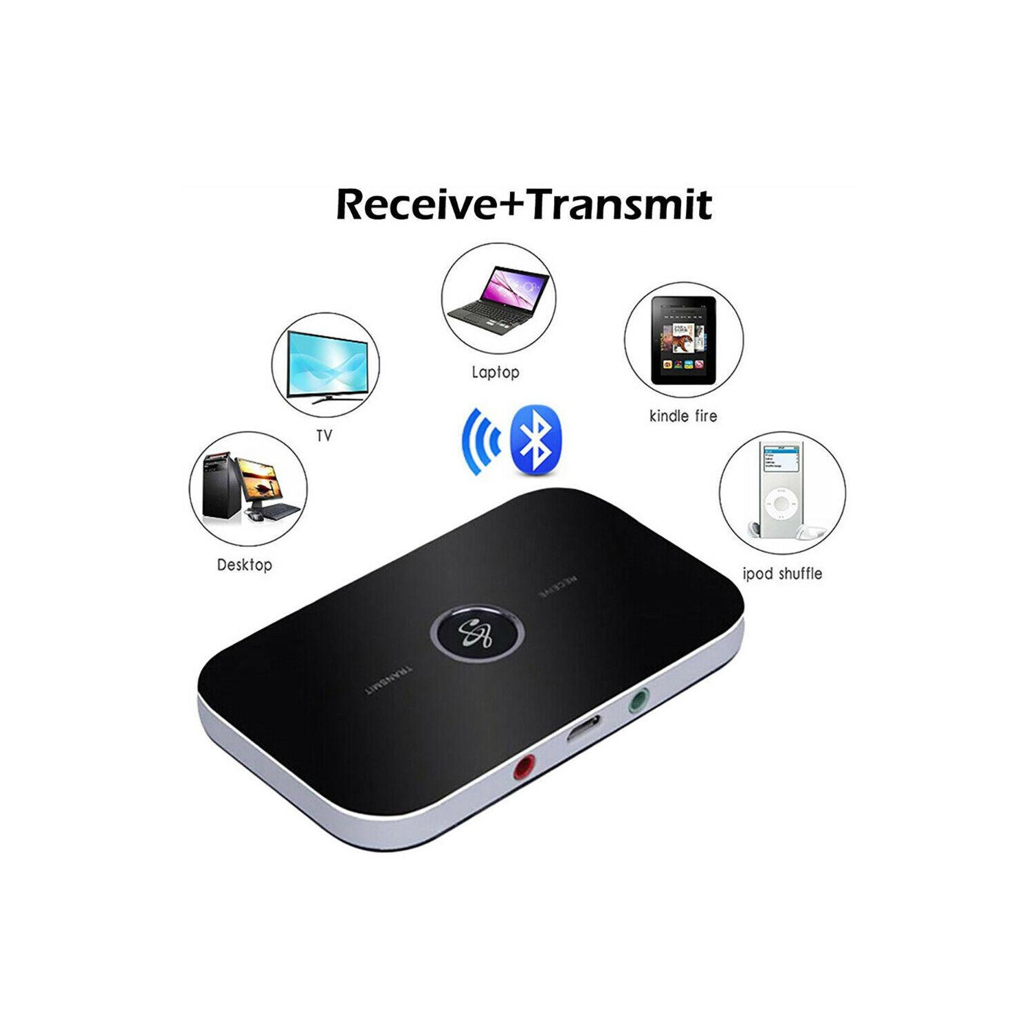 Bluetooth 5.0 Receiver 2 in 1 Audio Wireless Adapter for Car Stereo TV Speaker