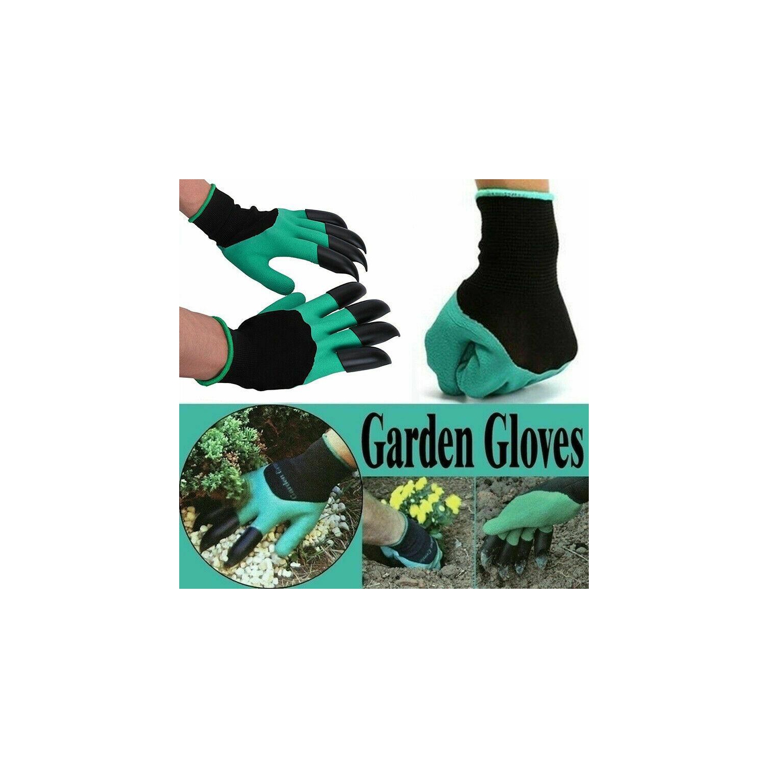 Garden Gloves with Claws for Women and Men outdoor Digging Planting Weeding Seed