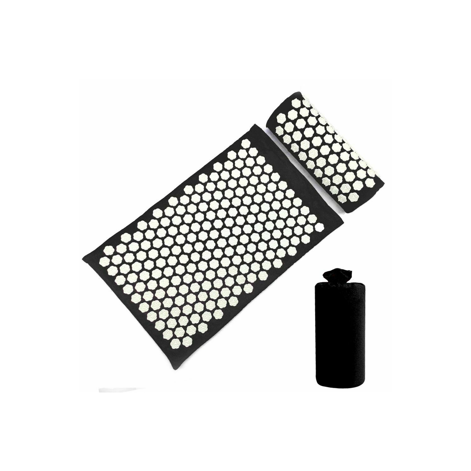 New Yoga Acupressure Massage Mat + Pillow Spiky Pain Stress Soreness Relax Body