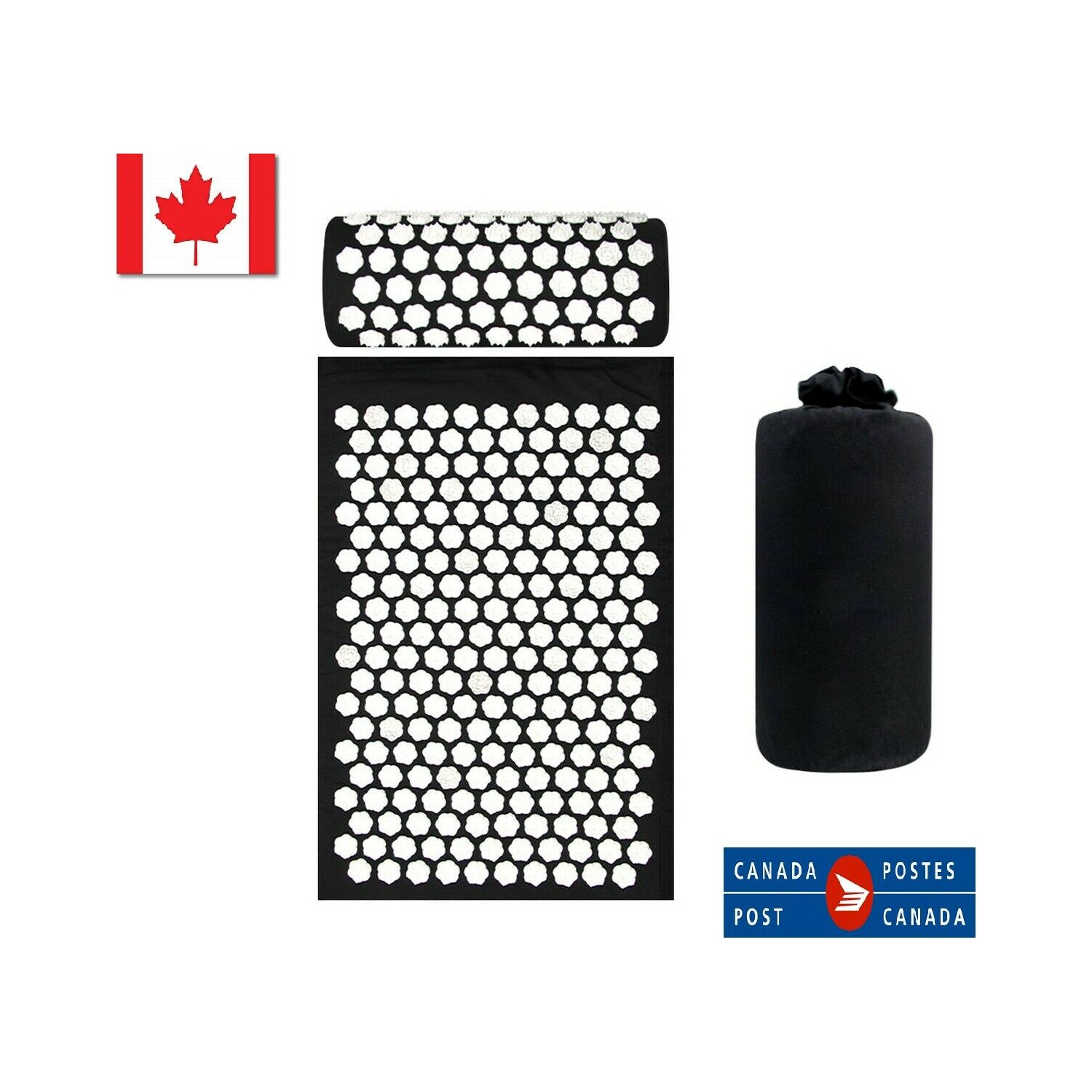 New Yoga Acupressure Massage Mat + Pillow Spiky Pain Stress Soreness Relax Body