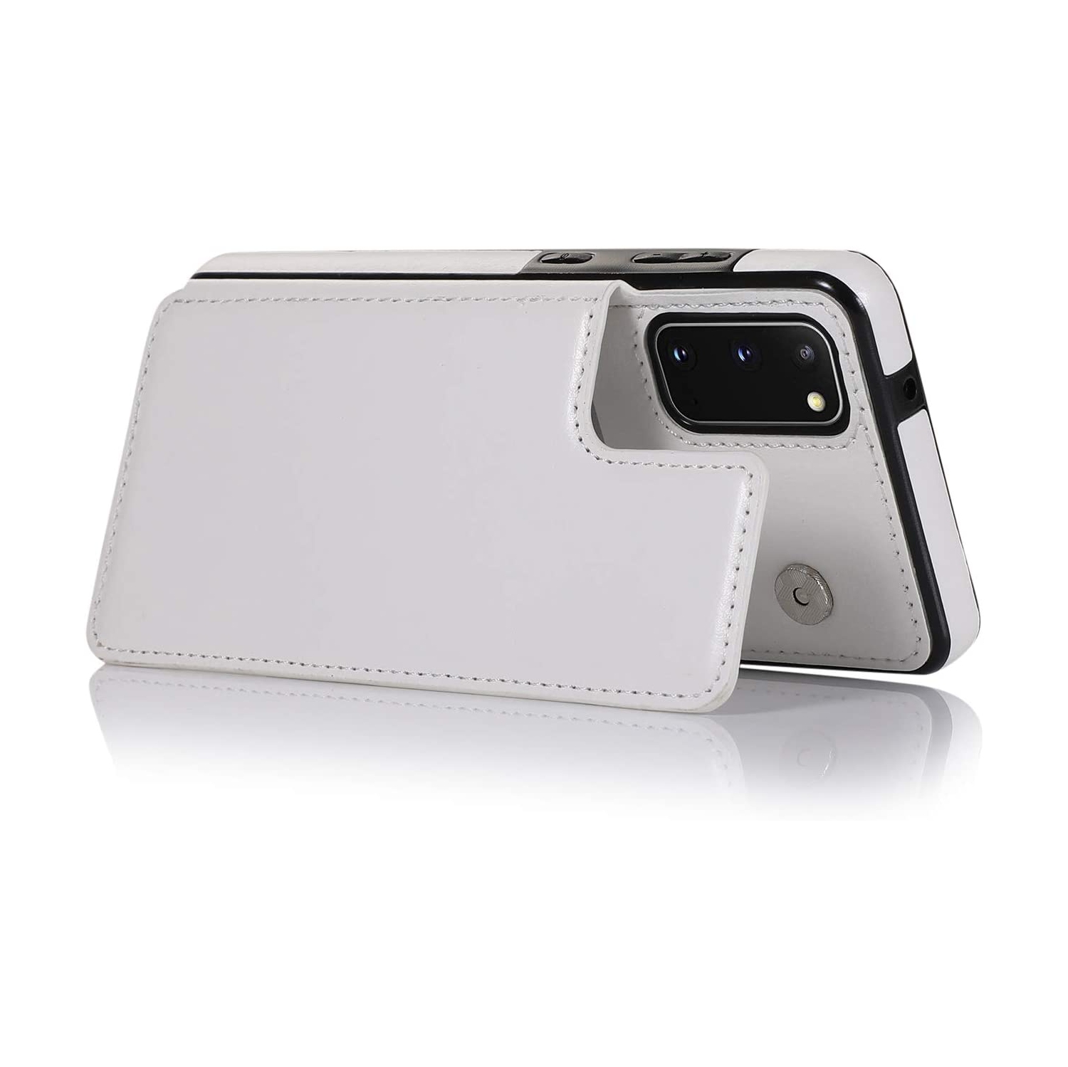 Loris & Case – Étui portefeuille en cuir de haute qualité avec béquille pour carte de protection antichoc pour Galaxy S2o FE de Samsung – Rouge