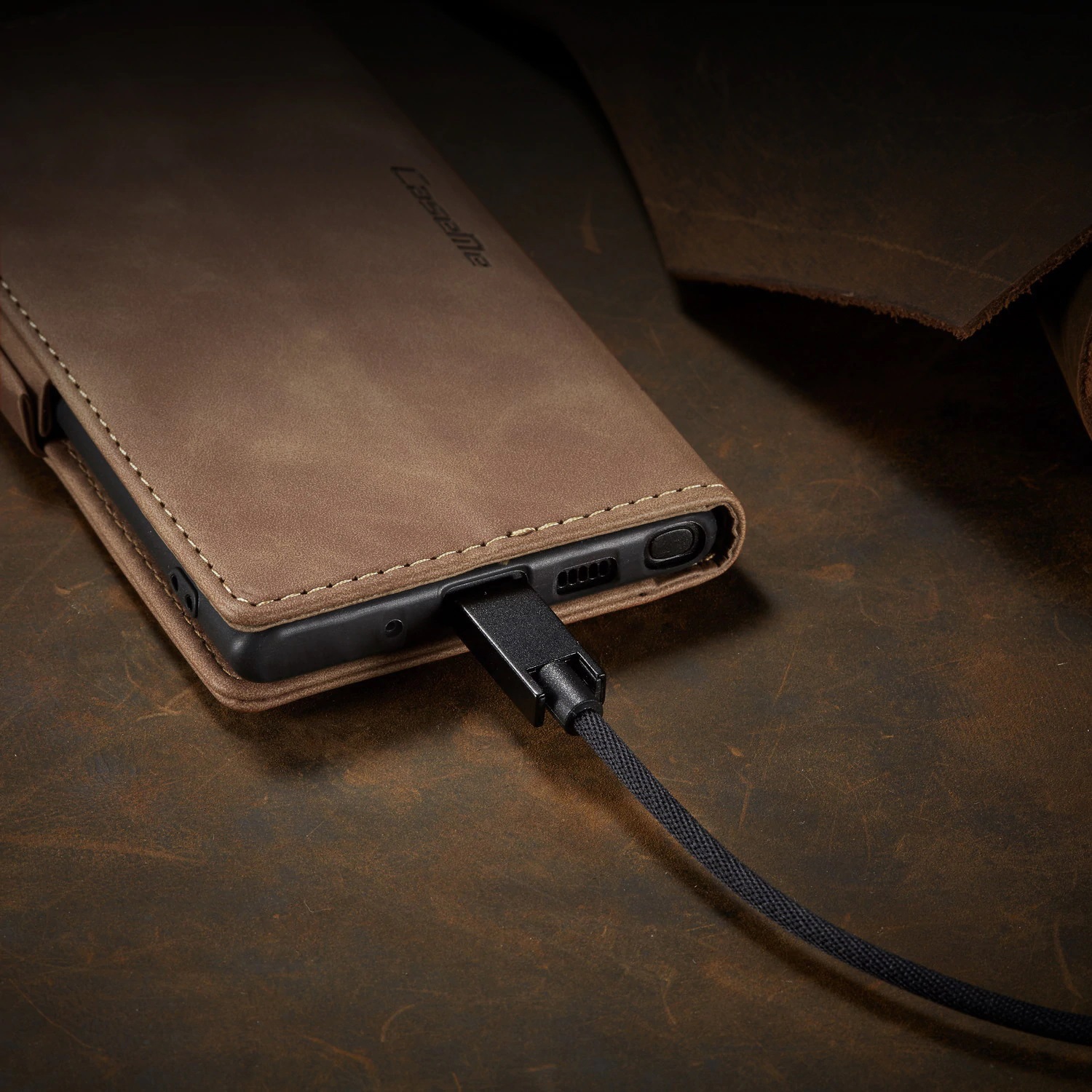 Étui protecteur rabat magnétique en cuir de CaseMe, style sac à main avec fentes pour carte d'identité et de crédit pour Galaxy NOTE 20 ULTRA DE