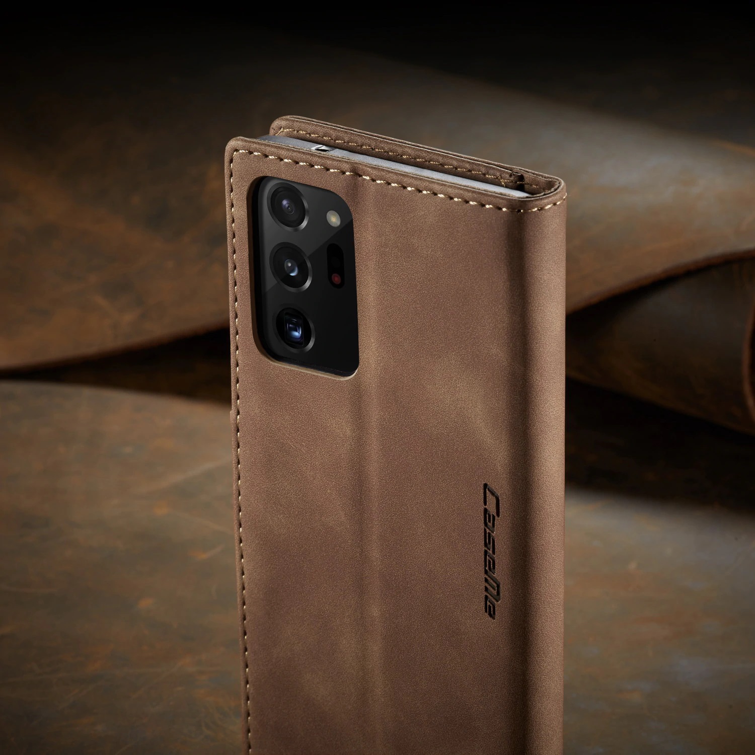 Étui protecteur rabat magnétique en cuir de CaseMe, style sac à main avec fentes pour carte d'identité et de crédit pour Galaxy NOTE 20 ULTRA DE