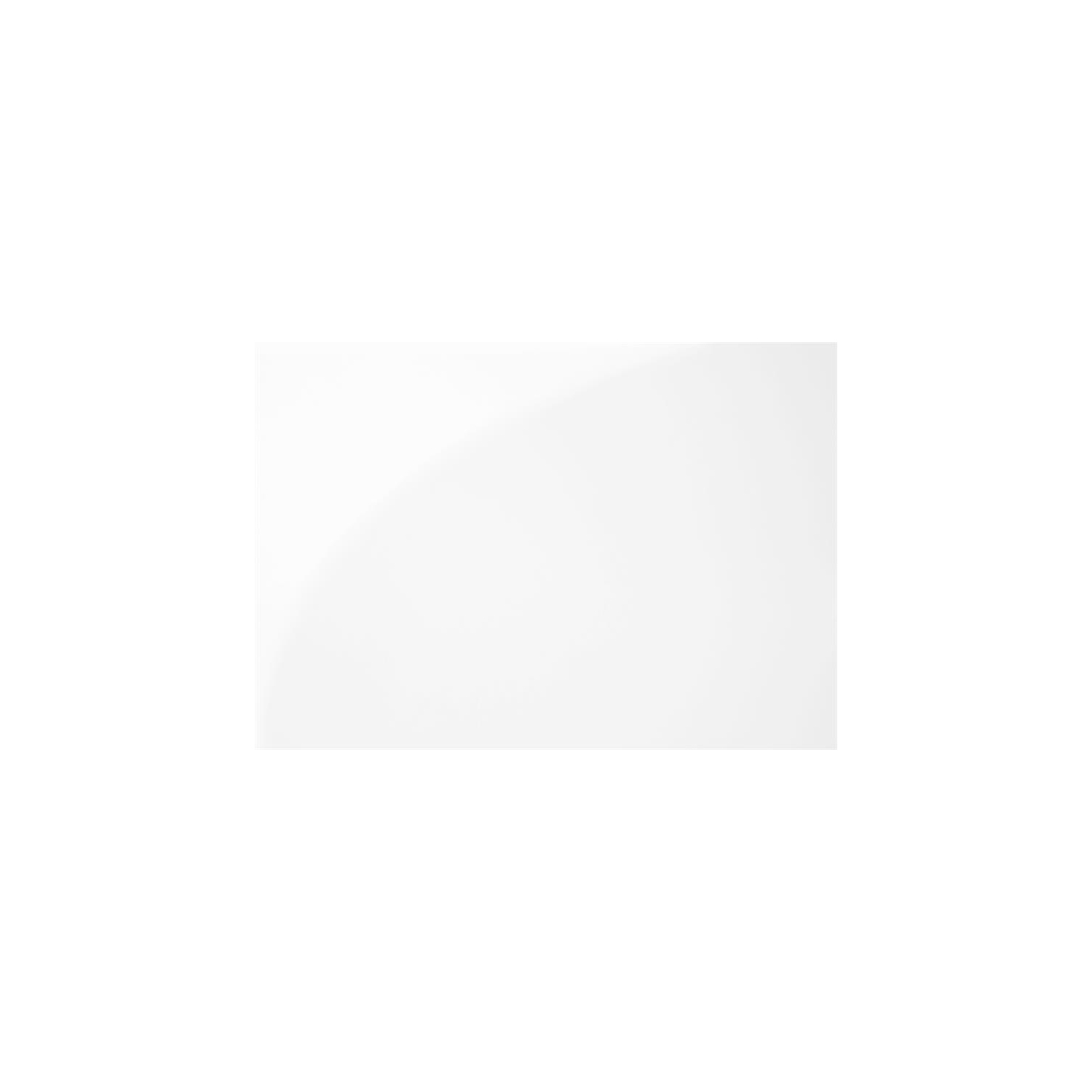 Meuble pour téléviseur de 63 po pour chambre à coucher fini stratifié blanc lustré