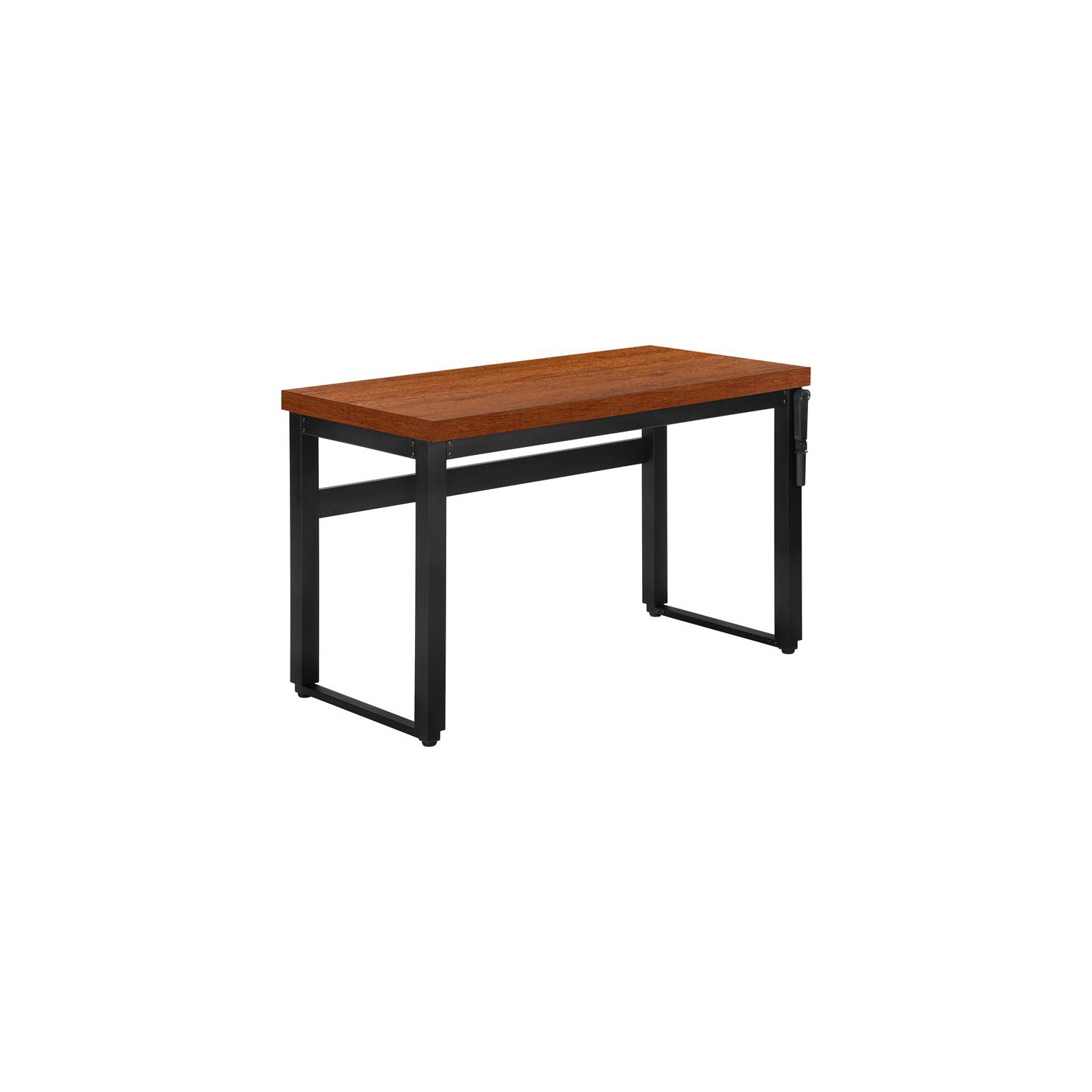 Computer Desk Standing Adjustable 48"L Work Laptop Metal Brown