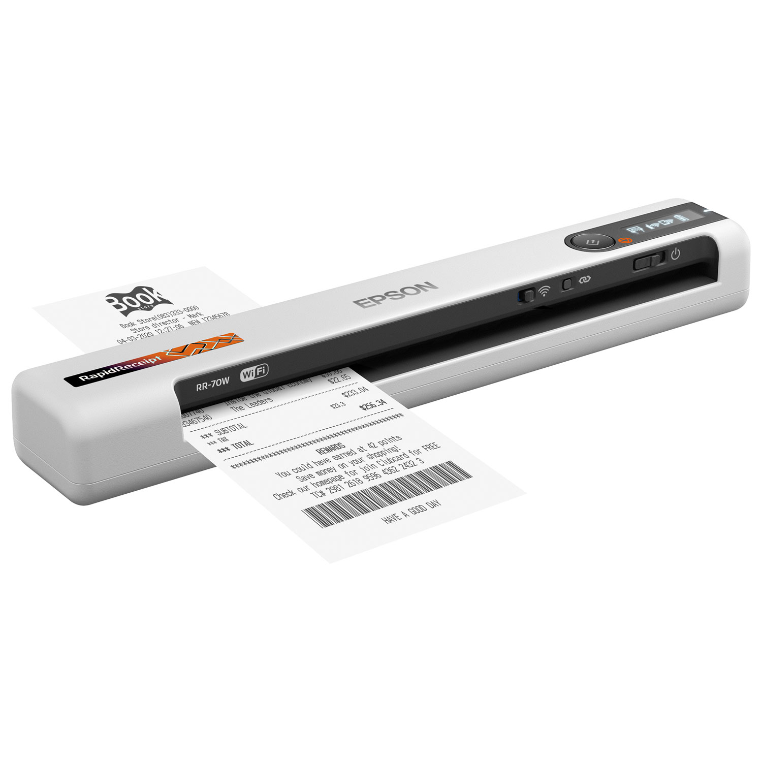 Numériseur de reçus et documents sans fil RapidReceipt RR-70W d'Epson