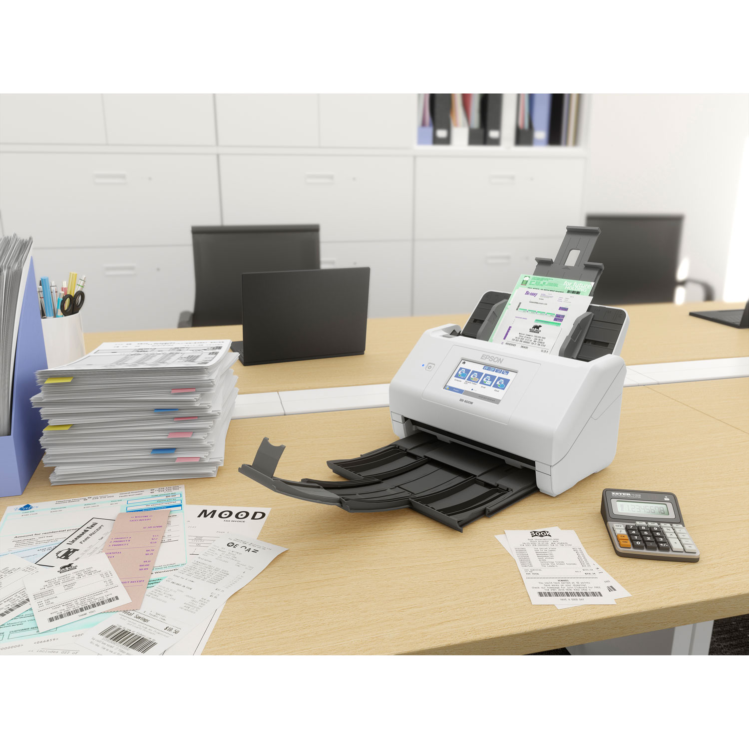 Epson RapidReceipt RR-600W Wireless Receipt & Document Scanner