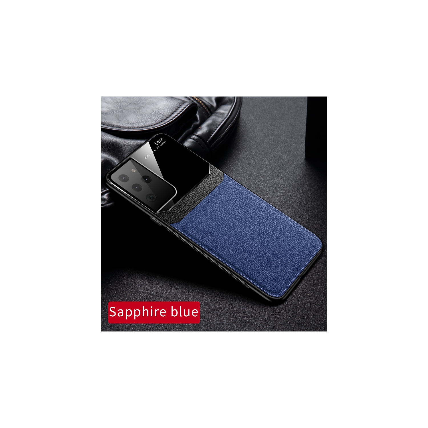 Leather case back cover Protective Cover Phone Case Glass Back Shell For Samsung Galaxy S21 Plus