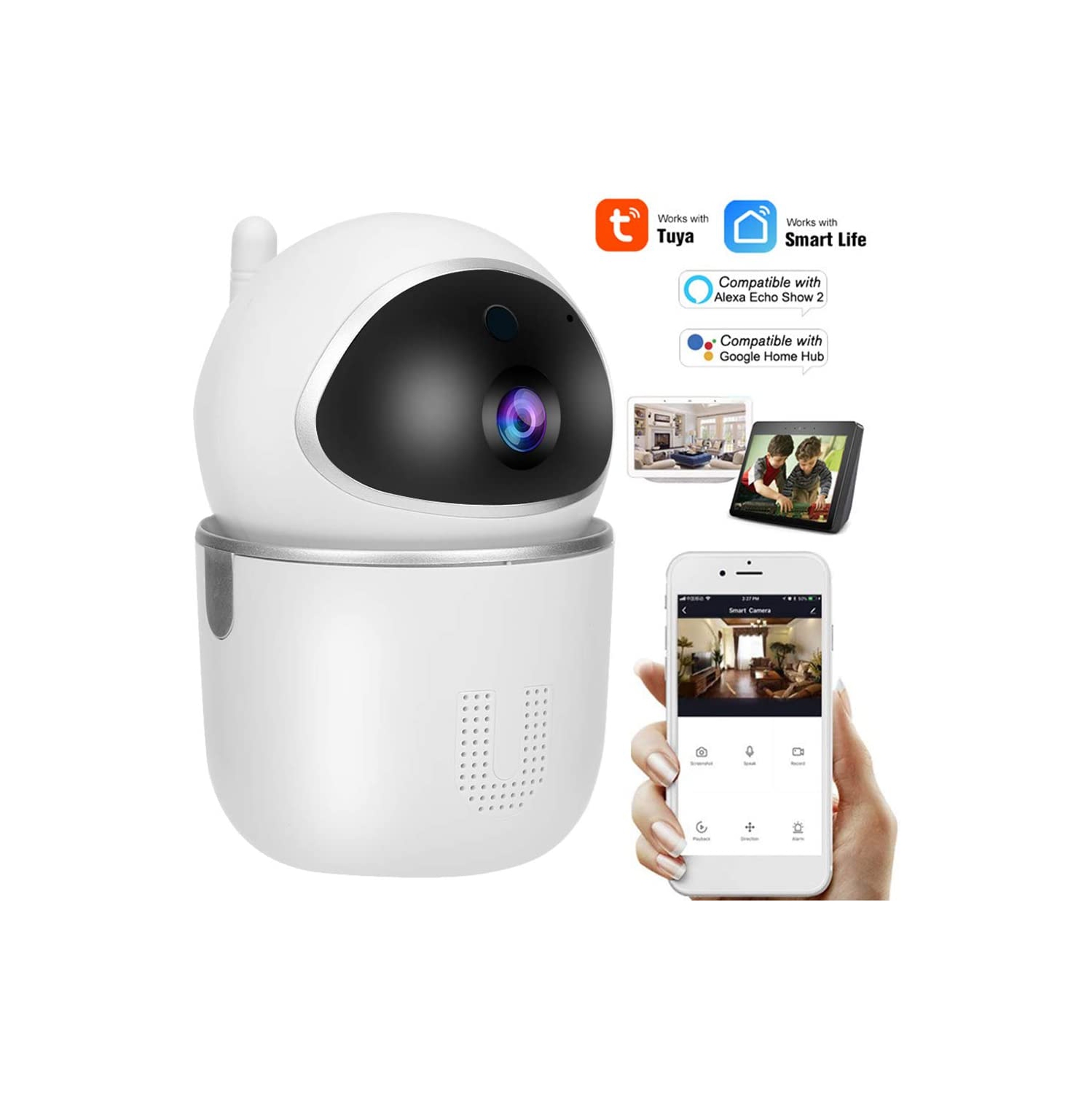 1080P HD IP Camera Smart WiFi Home Security Camera Surveilance Camera with PIR Motion Detection Home Security