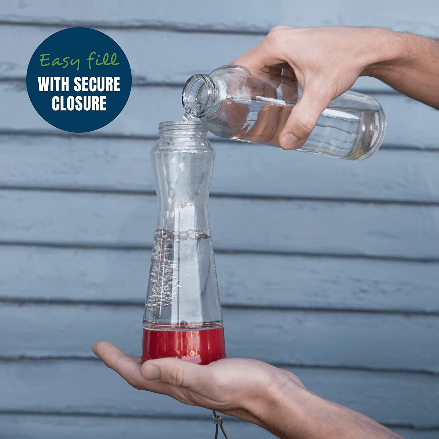 MEKKAPRO Outdoor Hummingbird Feeder Made from Glass Hanging 5 Nectar Feeding Stations Bright Red