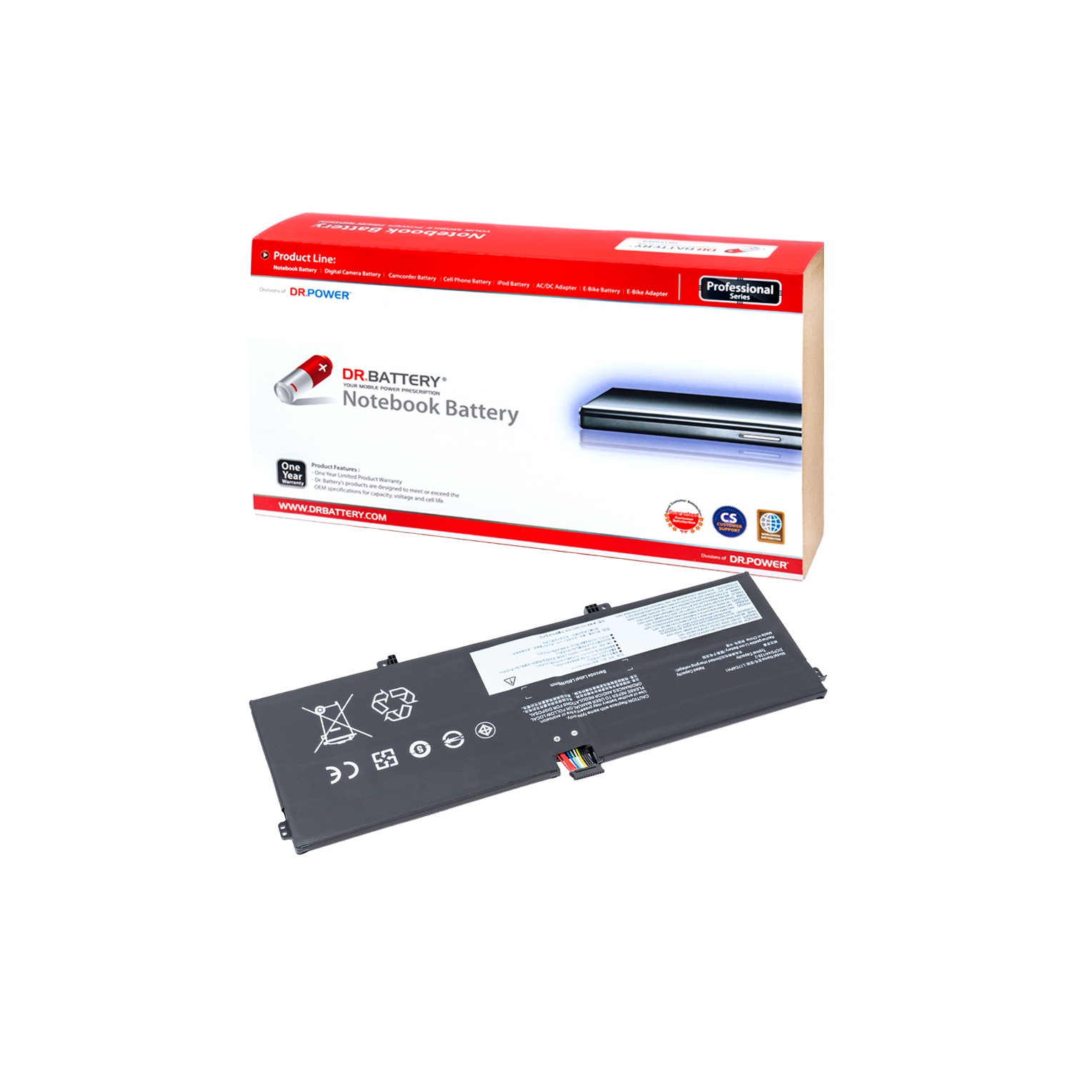 DR. BATTERY - Replacement for Lenovo Yoga 7 C930-13IKB-81EQ000HGE / Pro-13IKB / 928QA225H / L17C4PH1 / L17M4PH1 / SB10W67301