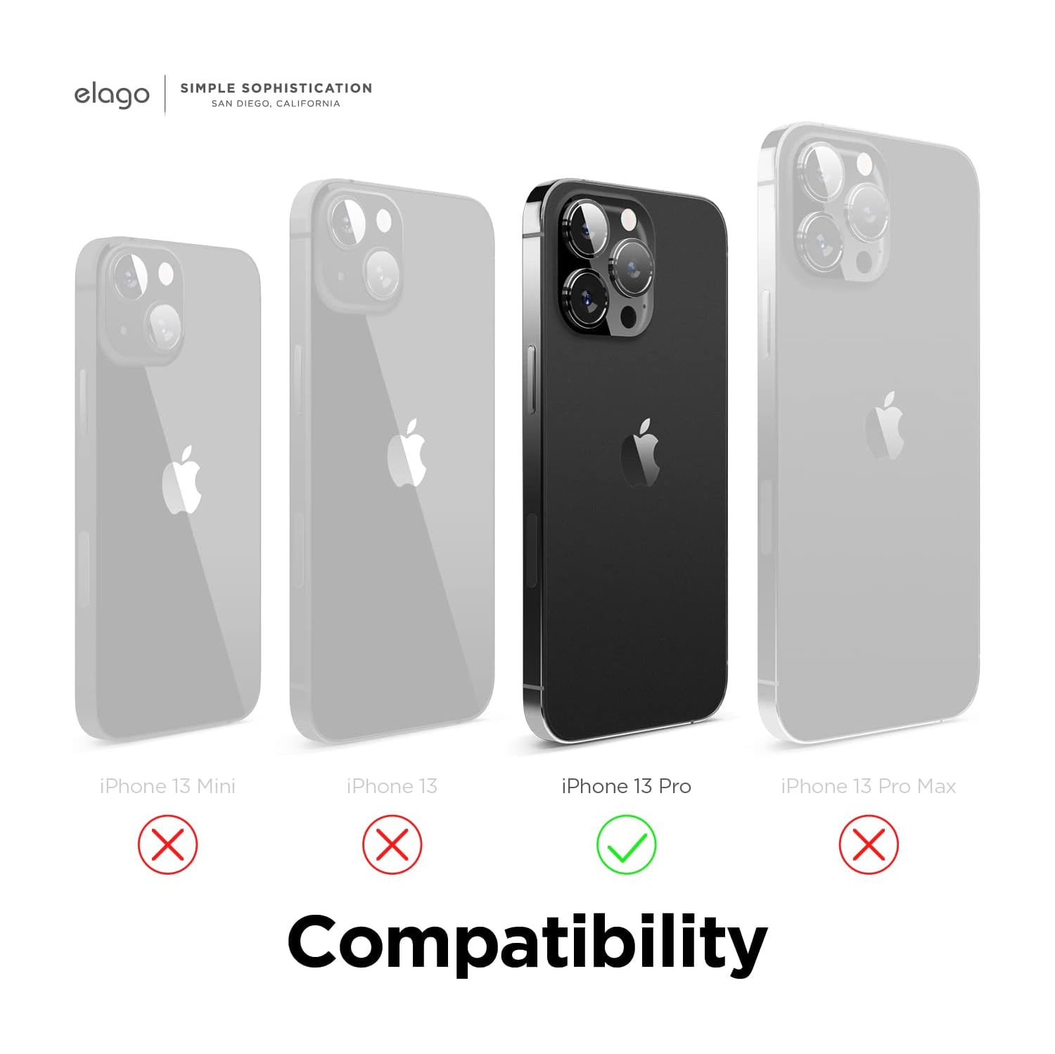 Elago compatible avec l’étui iPhone 13 Pro, étui en silicone liquide, étui protecteur intégral pour appareil photo, antichoc, étui mince, doublure