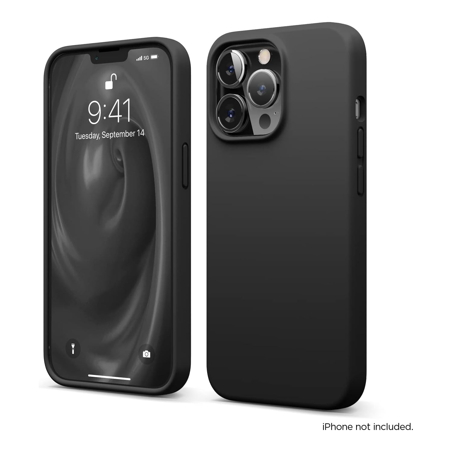 Elago compatible avec l’étui iPhone 13 Pro, étui en silicone liquide, étui protecteur intégral pour appareil photo, antichoc, étui mince, doublure