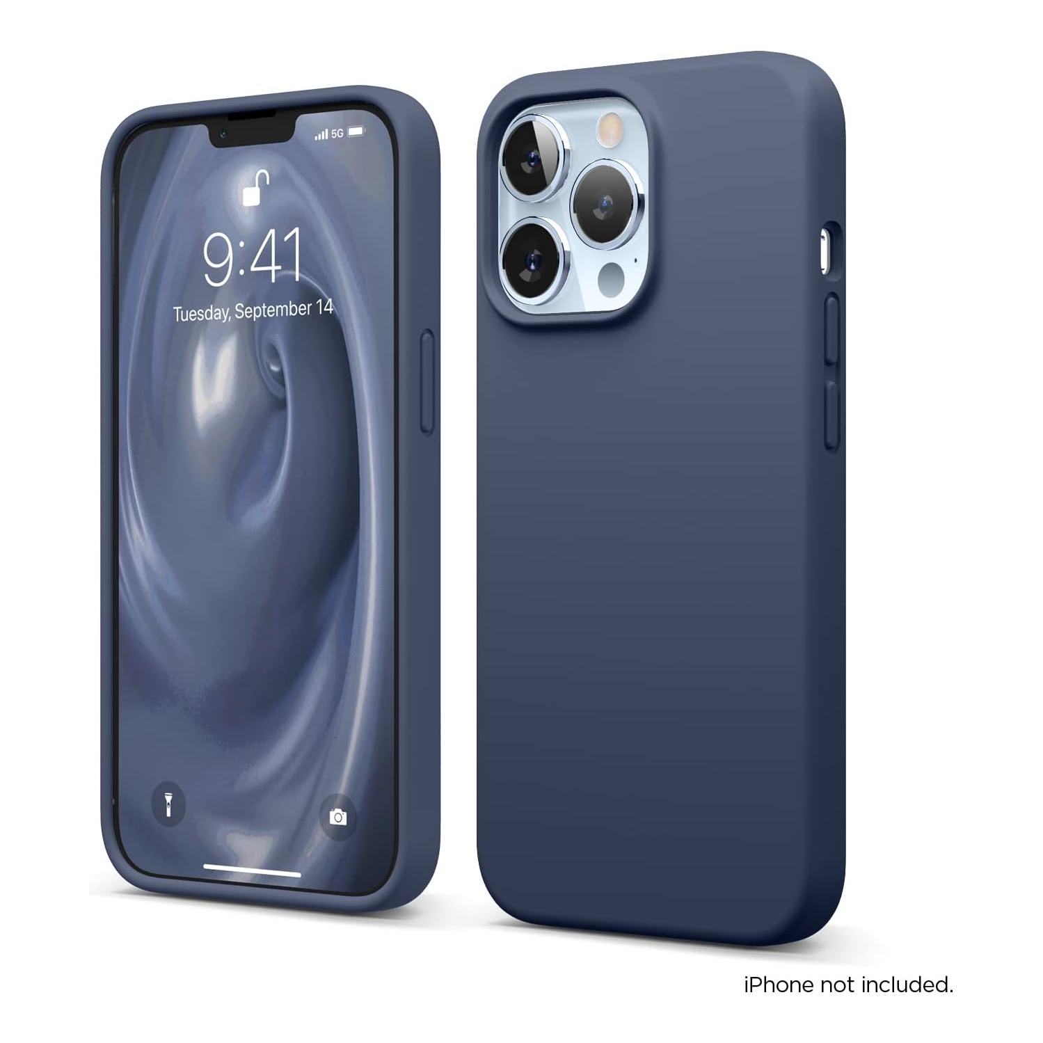 elago Compatible with iPhone 13 Pro Case, Liquid Silicone Case, Full Body Screen Camera Cover, Shockproof, Slim Case, Anti-Scratch Soft Microfiber