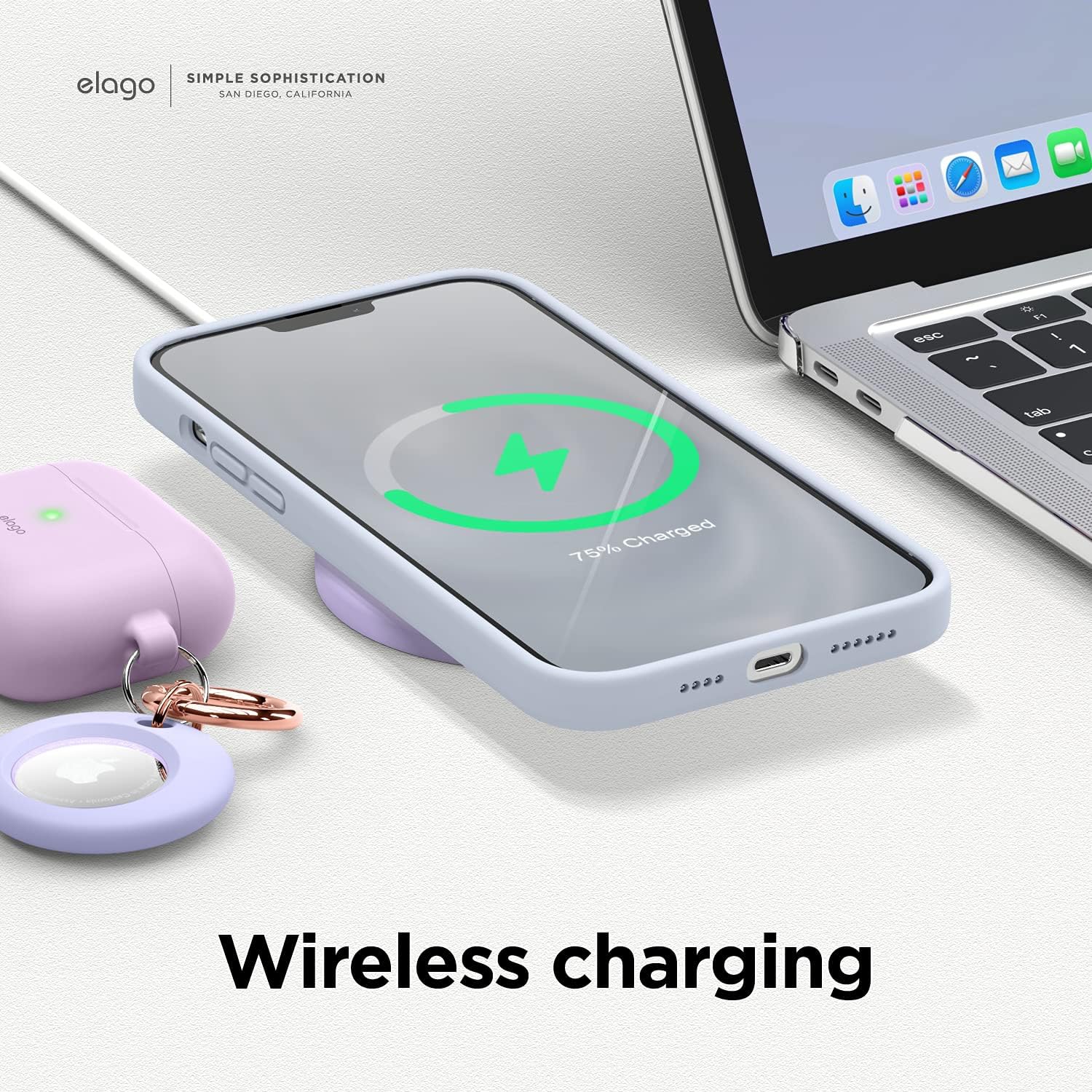 elago Compatible with iPhone 13 Pro Max Case, Liquid Silicone, Full Body Screen Camera Protective Cover, Shockproof, Slim, Anti-Scratch Soft