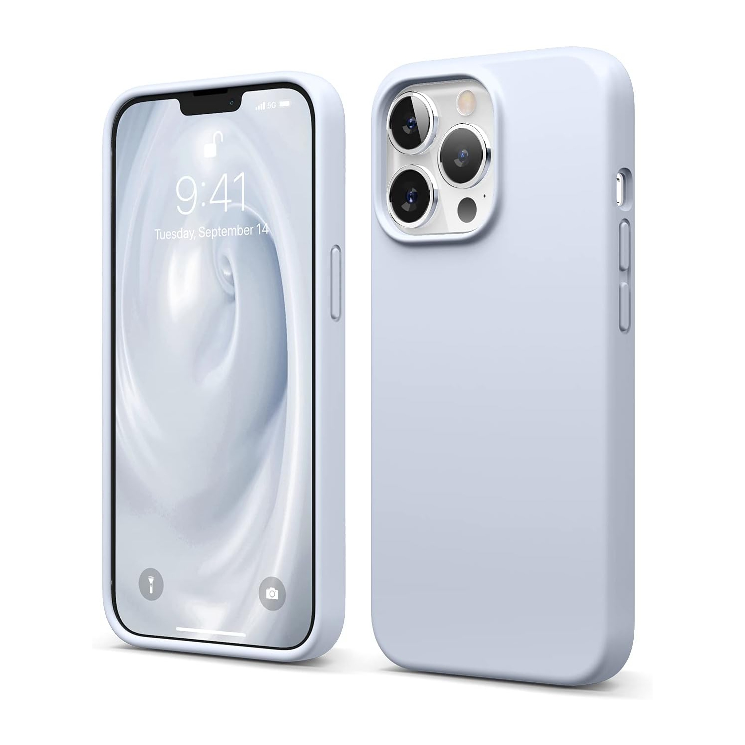 elago Compatible with iPhone 13 Pro Case, Liquid Silicone Case, Full Body Screen Camera Cover, Shockproof, Slim Case, Anti-Scratch Soft Microfiber