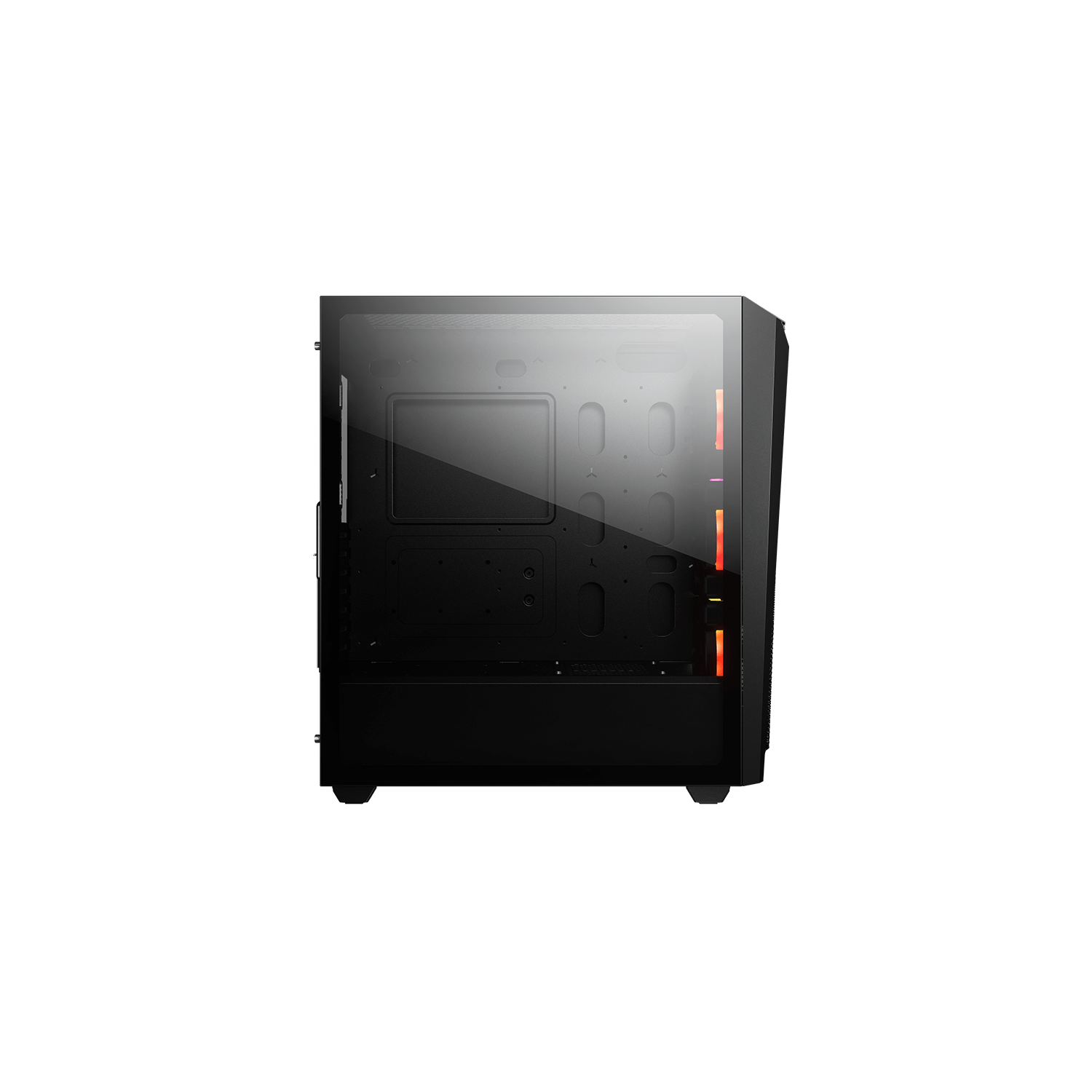 Cougar MX660-T RGB Mid Tower ATX Computer Case, Tempered Glass Side Panel, 3x 120mm ARGB VK120 Fans Pre-Installed, Black