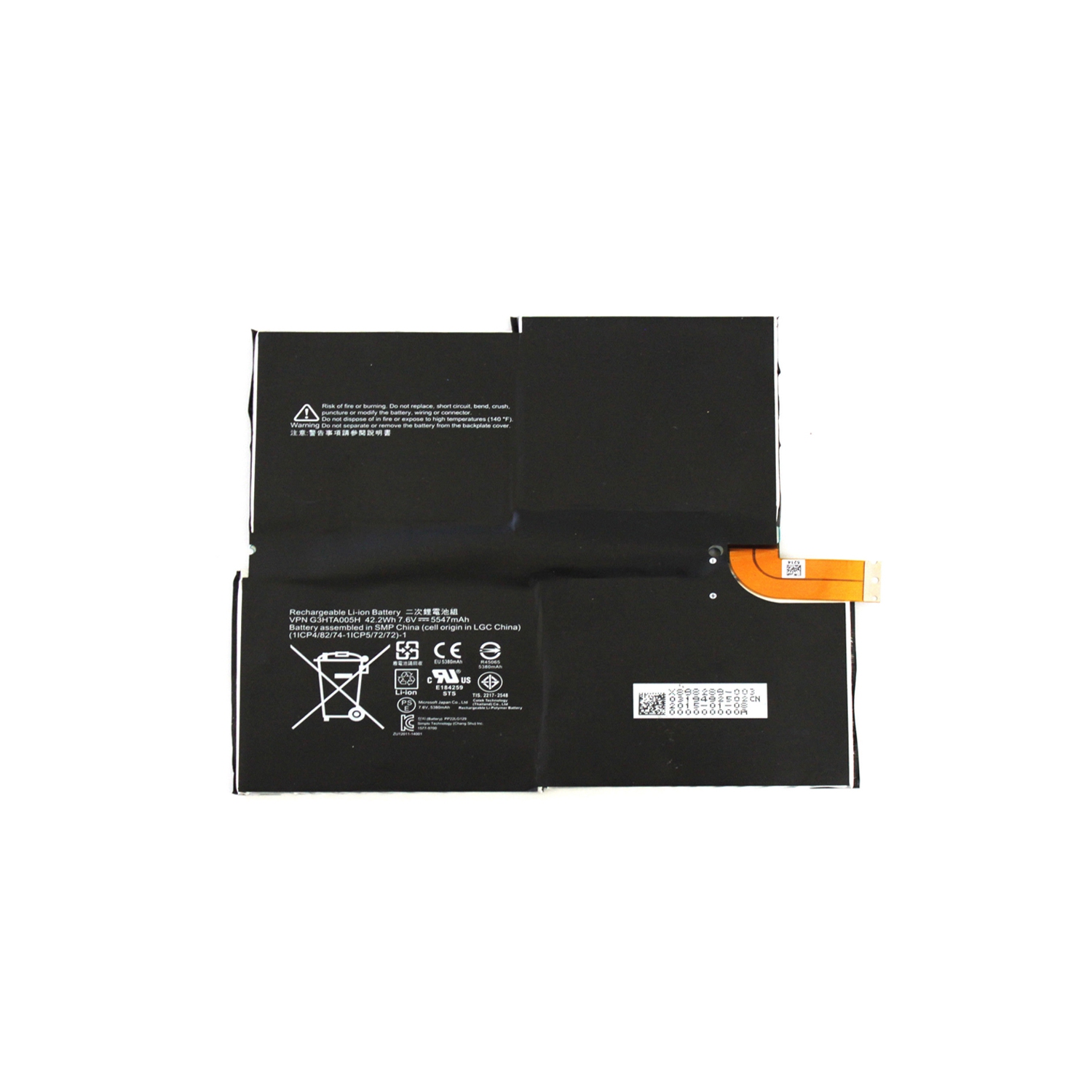 Microsoft Surface Pro 3 Battery Replacement G3HTA005H 5547mAh