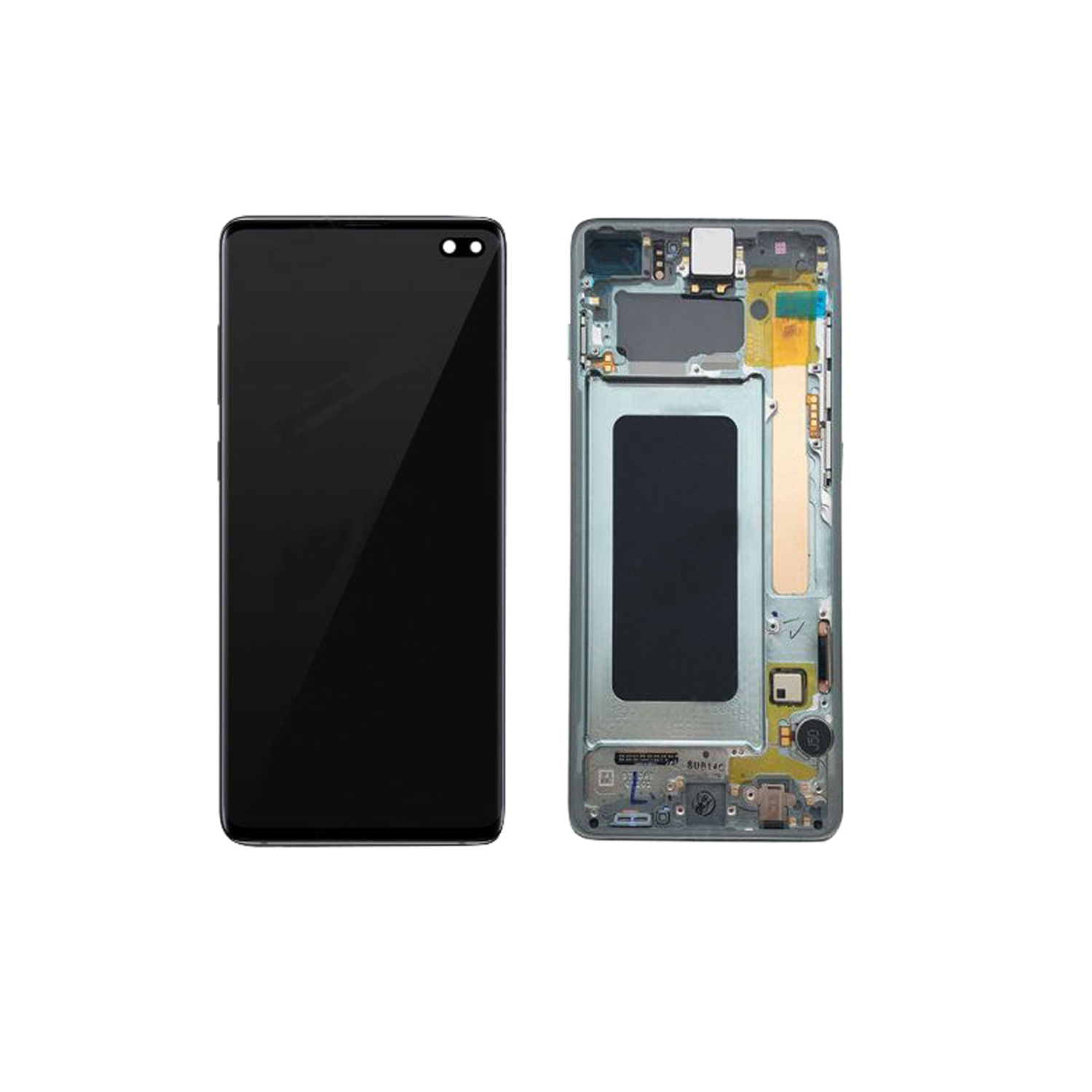 Replacement LCD Display Touch Screen Digitizer Assembly With Frame For Samsung Galaxy S10 Plus SM-G975W - Green