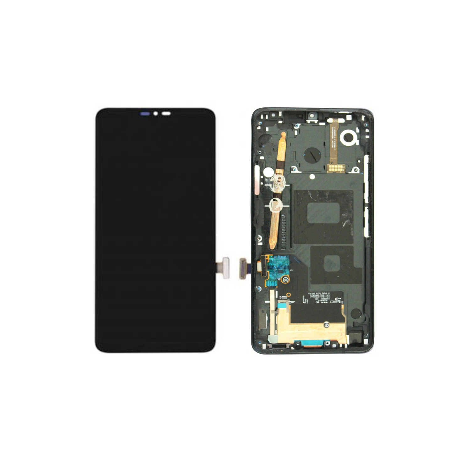 Replacement LCD Display Touch Screen Digitizer Assembly With Frame For LG G7 One / G7 ThinQ / G7+ Plus - Black