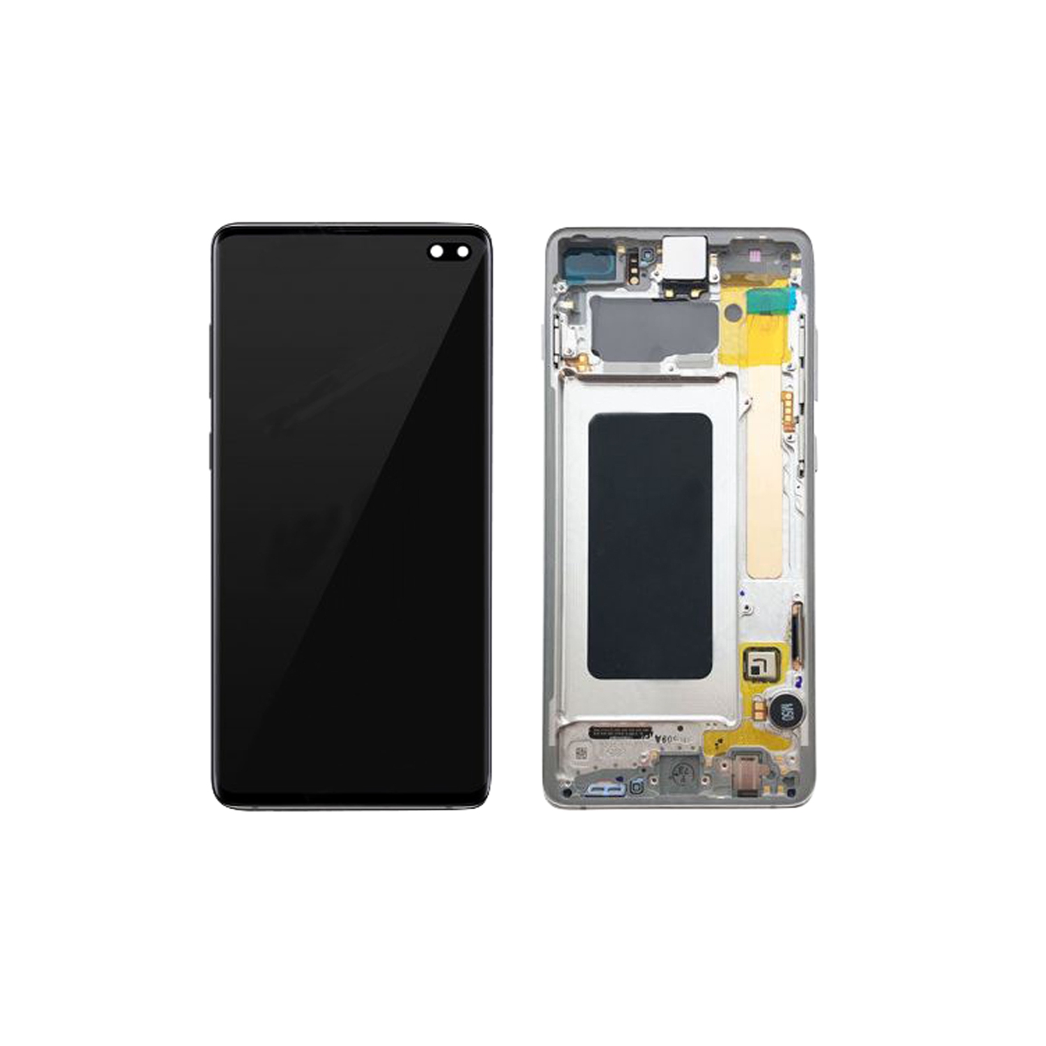 Replacement OLED Display Touch Screen Digitizer Assembly With Frame For Samsung Galaxy S10 Plus SM-G975W - White