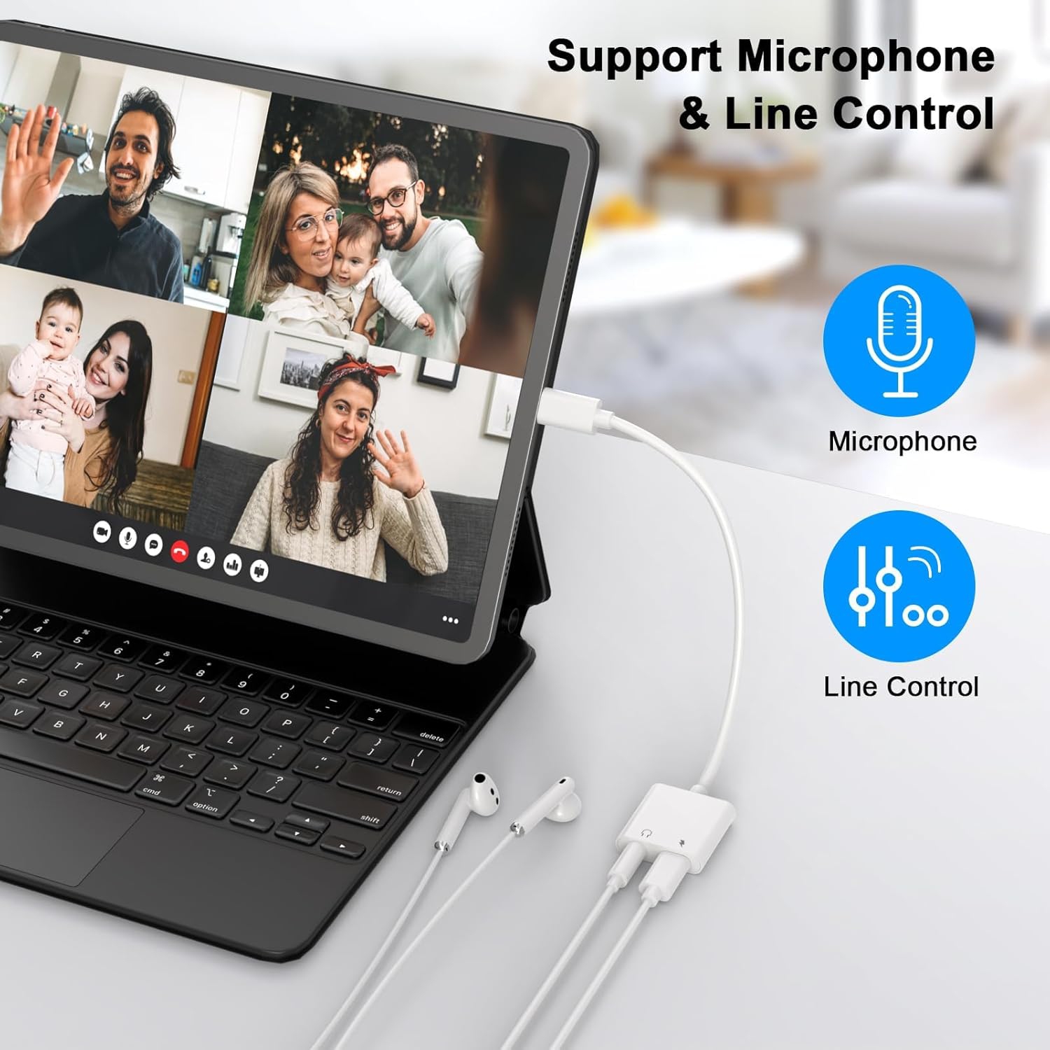 Headphone Adapter for iPhone, Samsung, Google and more USB Type C to Aux Audio Jack Adapter with PD 60W Fast Charging Splitter Dongle USB Type C