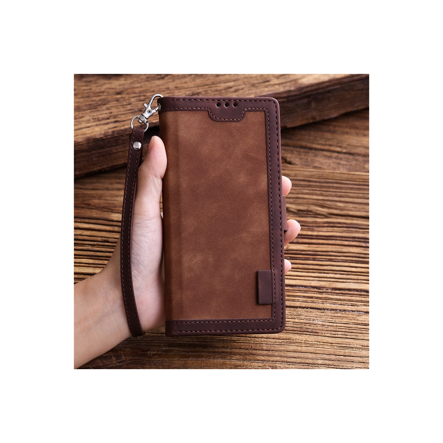 CasePower Leather Case Flip Wallet Case Classic Design with Card Slot and Magnetic Closure Shockproof High Quality Hand made for Samsung Galaxy NOTE