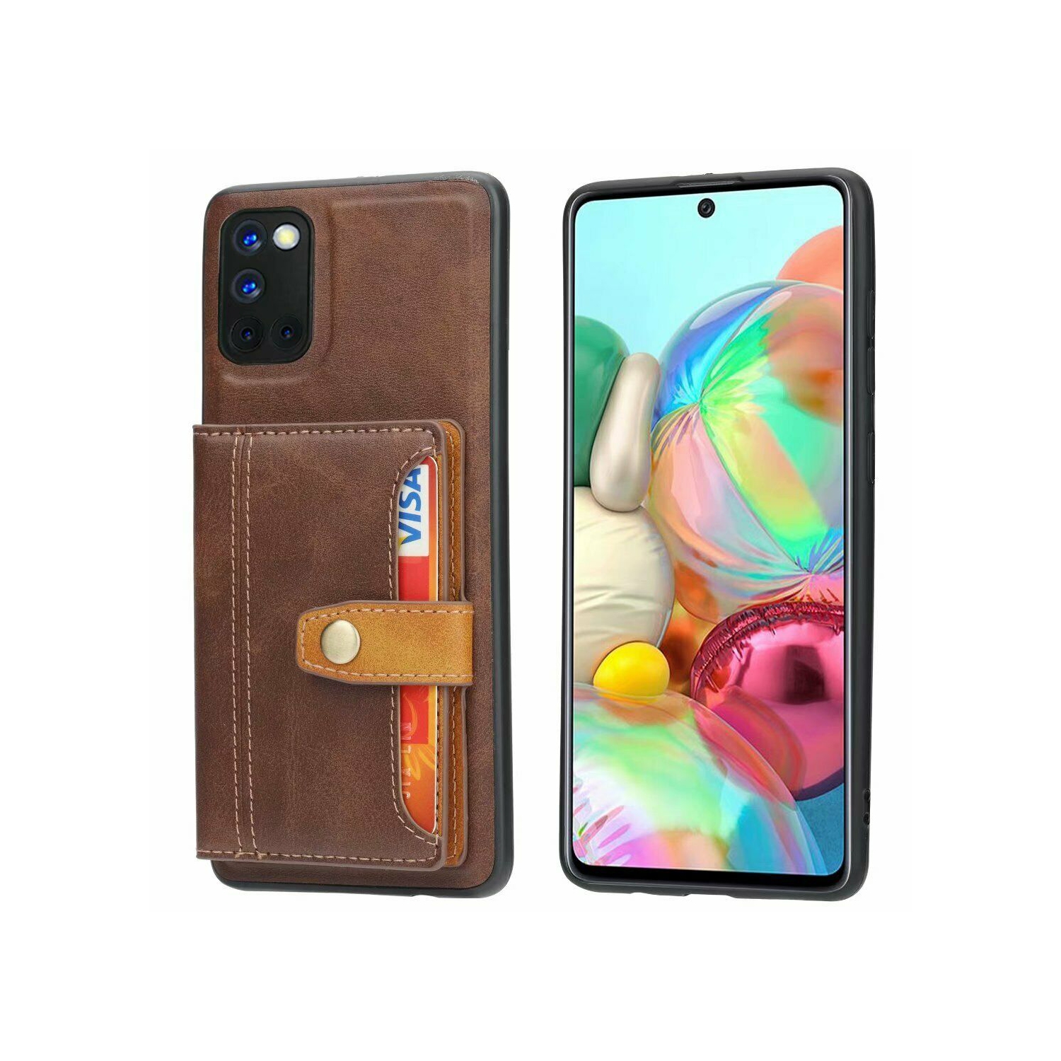 ElinCase – Étui portefeuille rétro à rabat en cuir durable avec support pour cartes de crédit, protection pour téléphone Galaxy NOTE 20 ULTRA DE