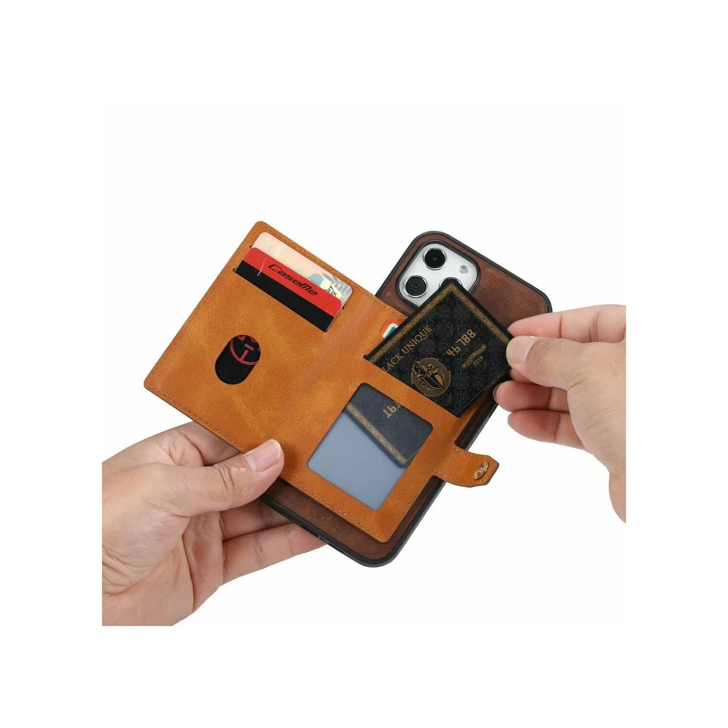 ElinCase – Étui portefeuille rétro à rabat en cuir durable avec support pour cartes de crédit, protection pour téléphone Galaxy NOTE 20 ULTRA DE