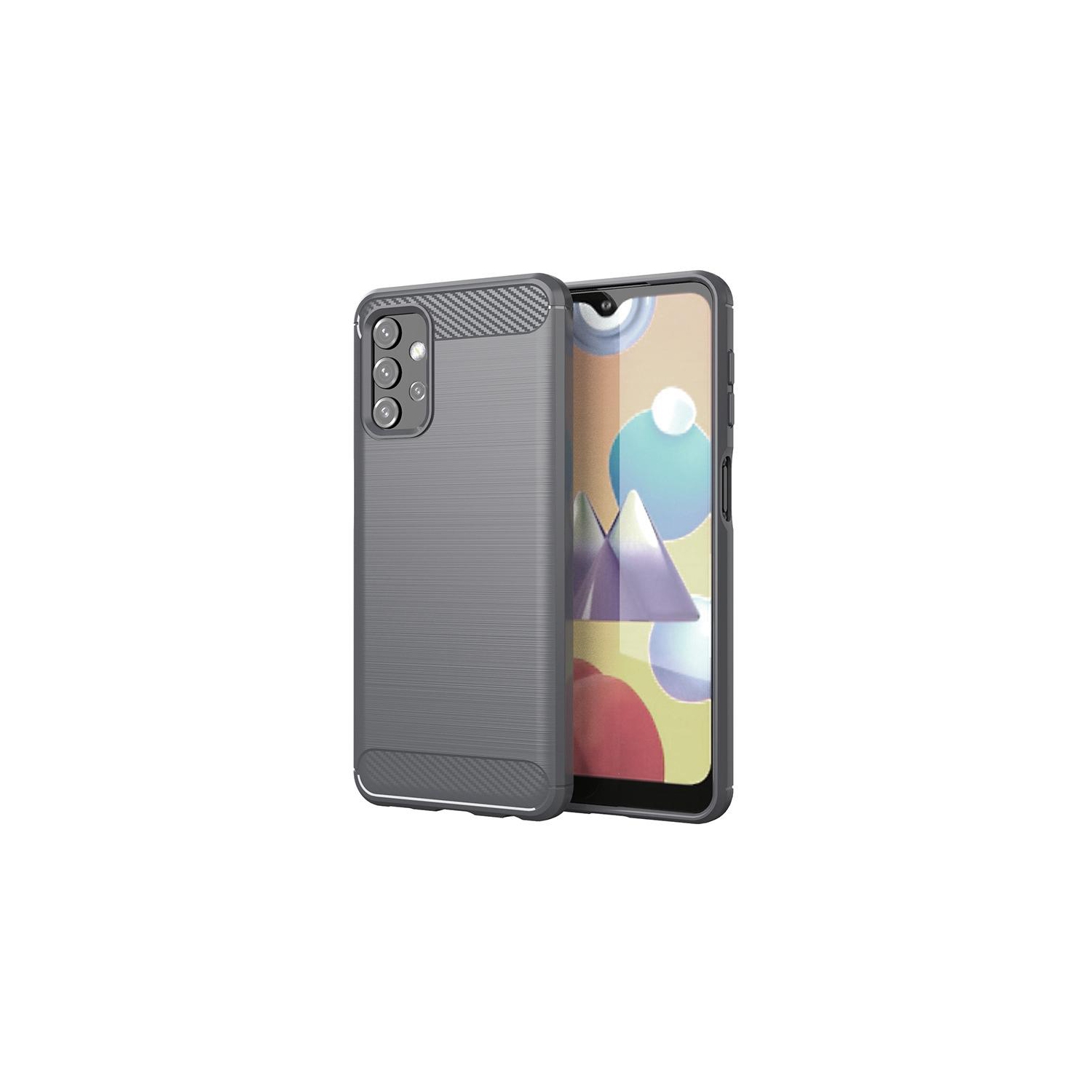 PANDACO Grey Brushed Metal Case for Samsung Galaxy A32 5G