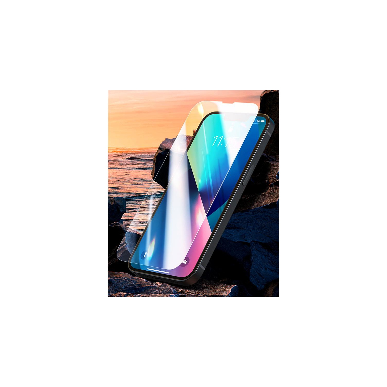 Protecteur d'écran ultramince en verre trempé 0,26&nbsp;mm de PANDACO pour iPhone 13