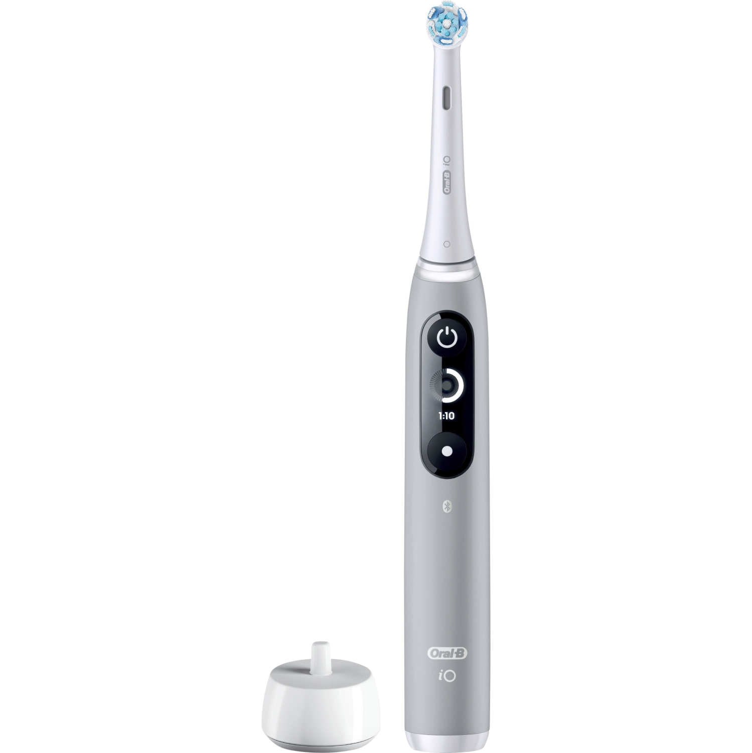 Brosse à dents électrique IO de série 6 d’Oral-B avec tête de brosse de rechange - Gris