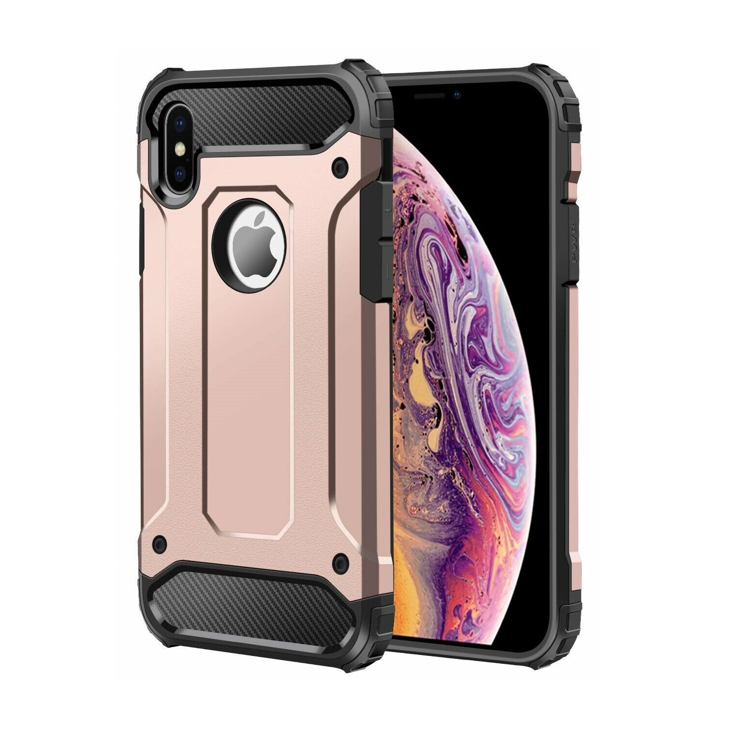 Heavy Duty Dual Layer Shockproof Hard Armor Case Cover For iPhone X / XS Max