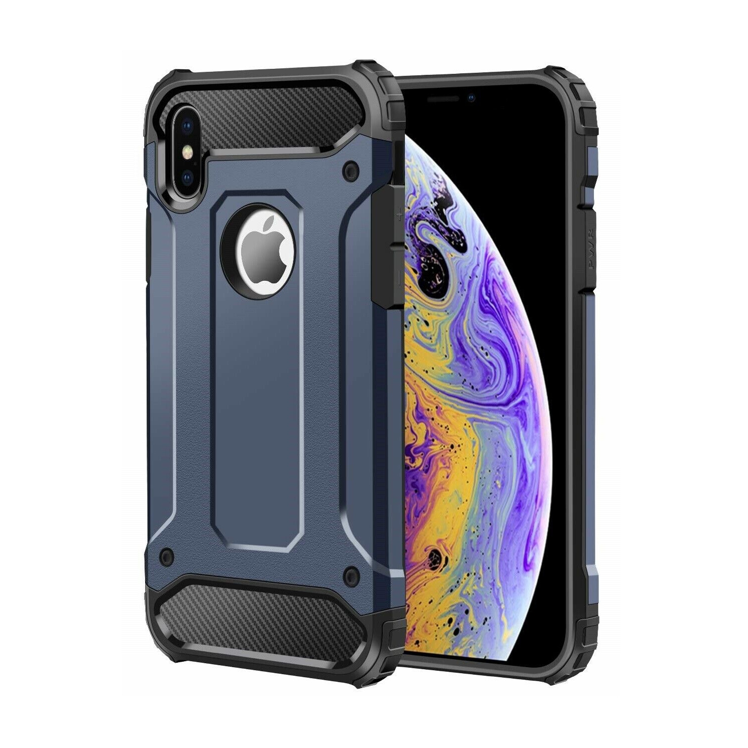 Heavy Duty Dual Layer Shockproof Hard Armor Case Cover For iPhone X / XS Max