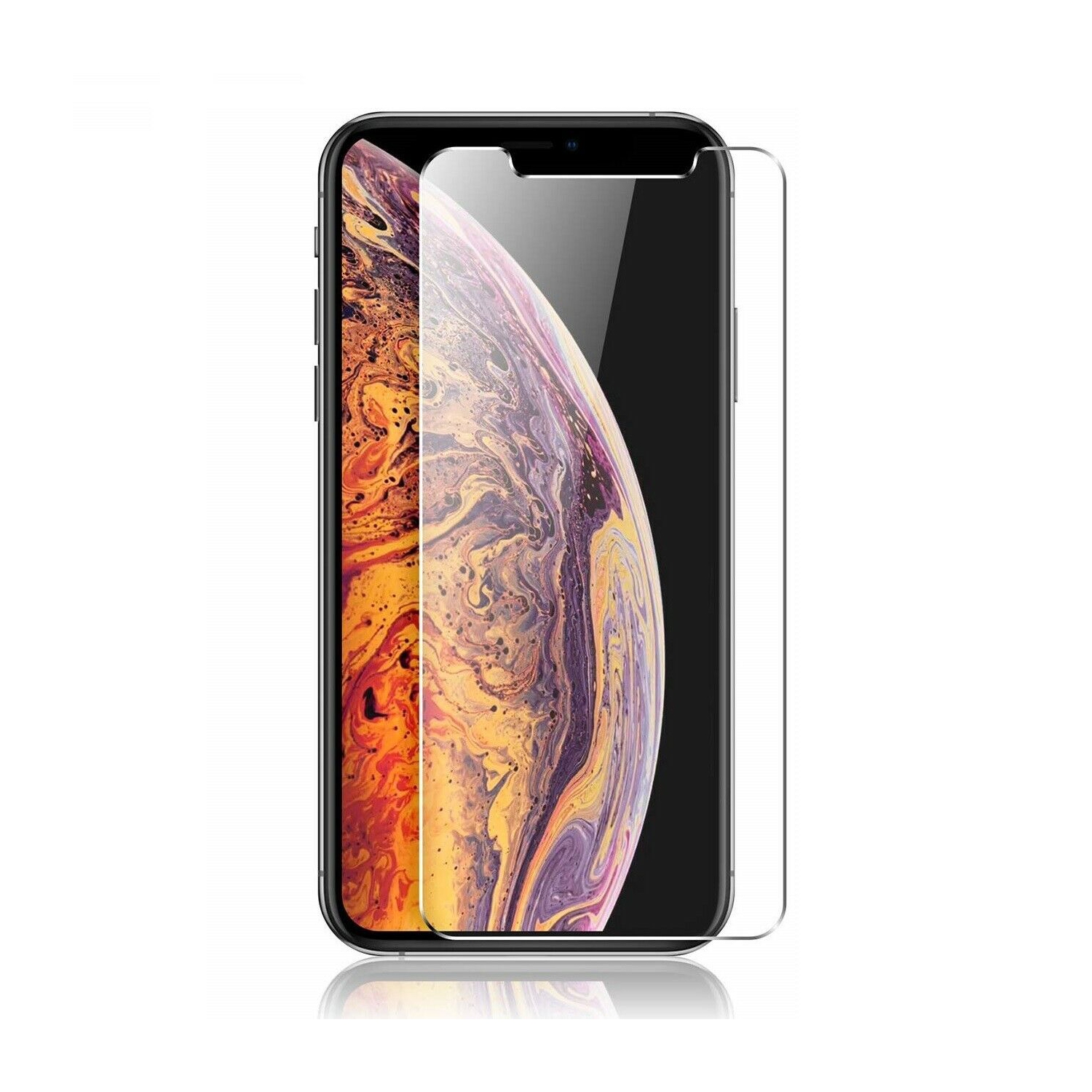 [2 Pack] Tempered Glass Screen Protector for iPhone 12 11 Pro XS Max XR 8 7 6 SE