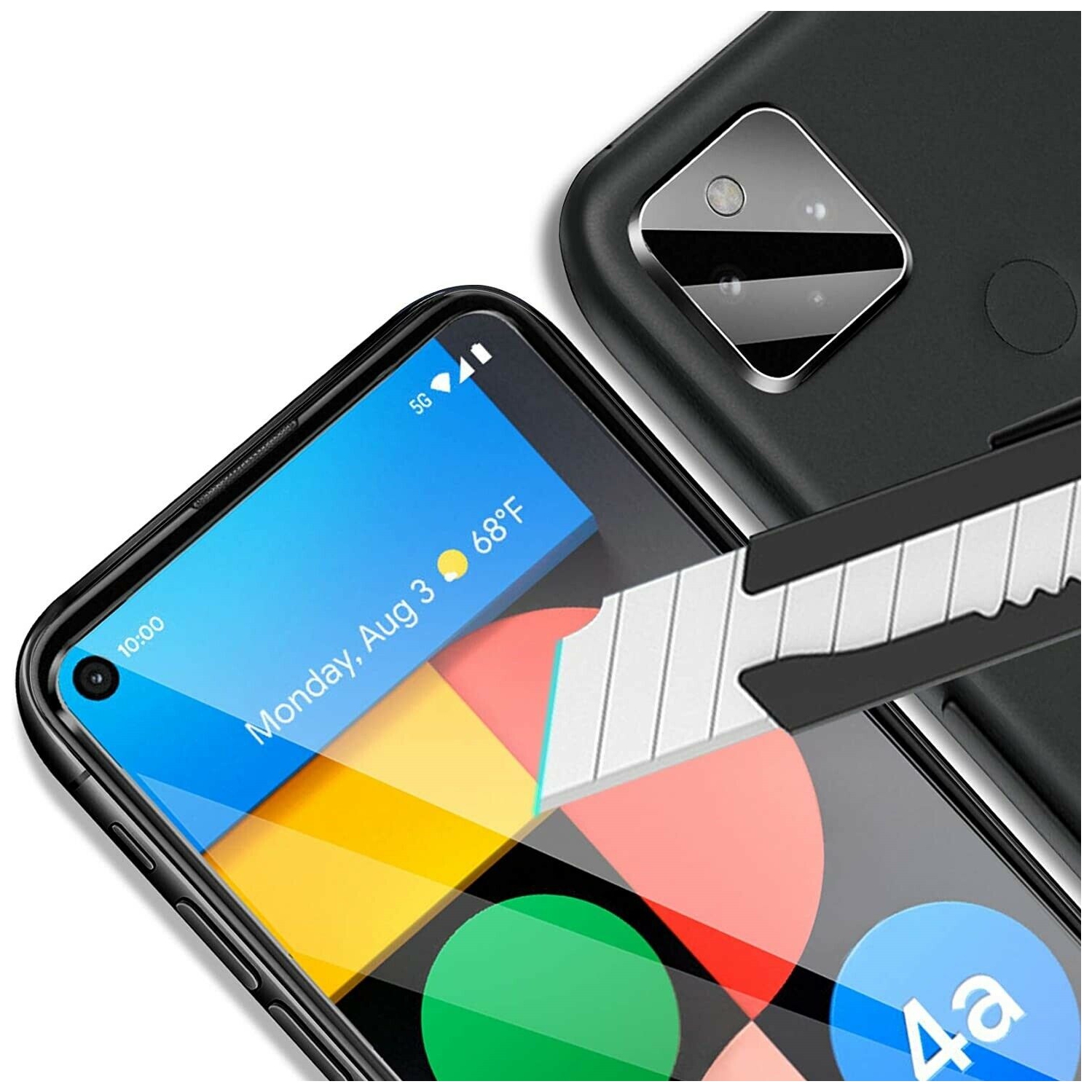 Protecteur d’écran en verre trempé de qualité supérieure pour Pixel 4a 5G de Google