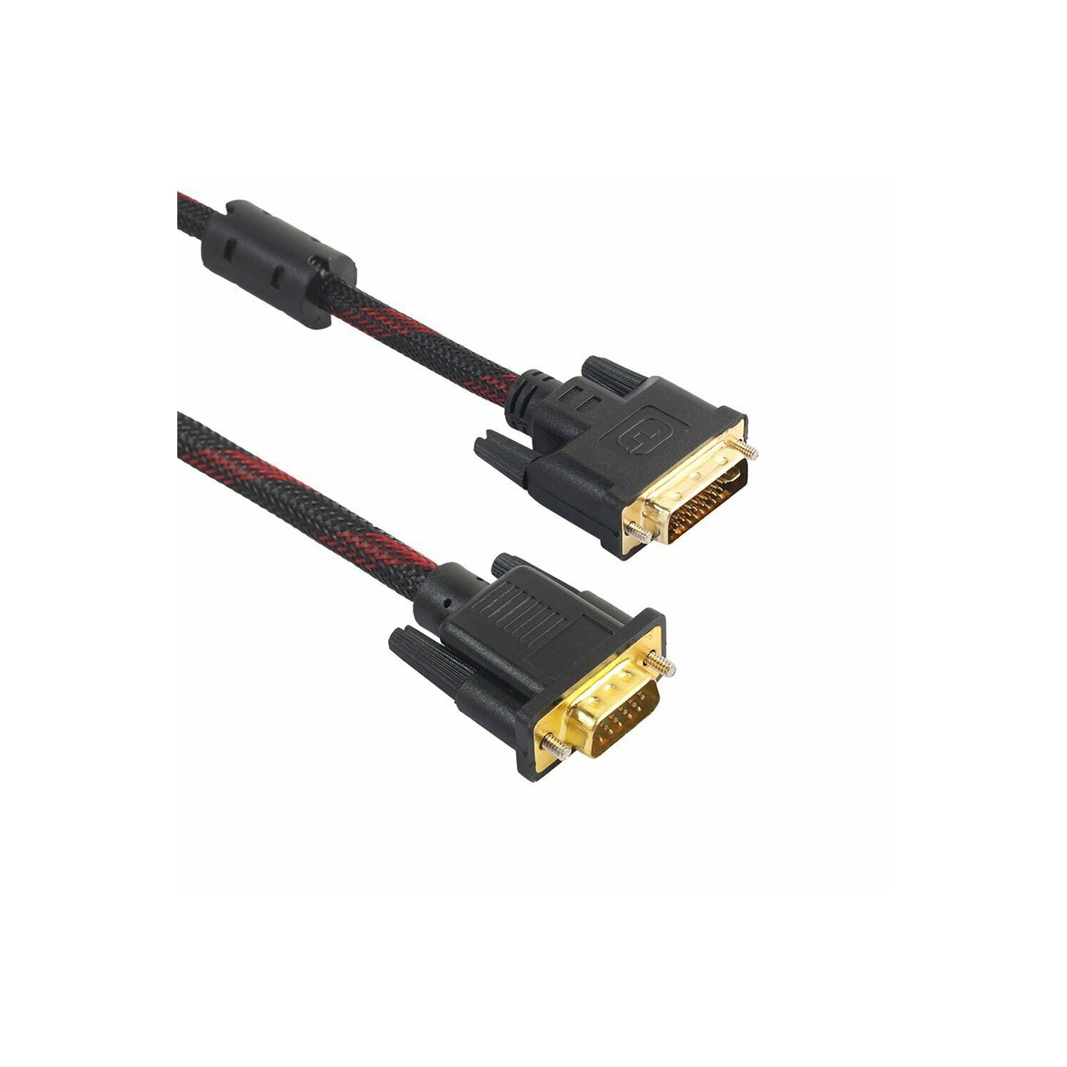 Câble DVI à VGA 24 + 5 adaptateur mâle à mâle pour PC TV