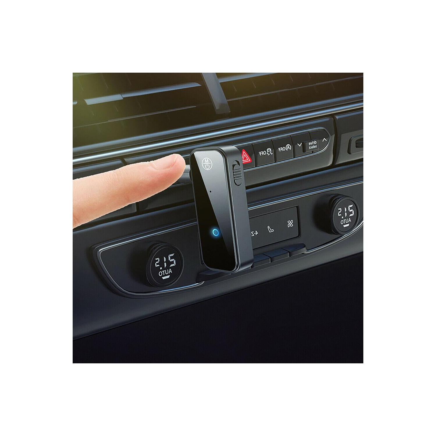 Wireless Bluetooth 5.0 Adapter 3.5mm Aux Audio For Car Mic Music Receiver Stereo