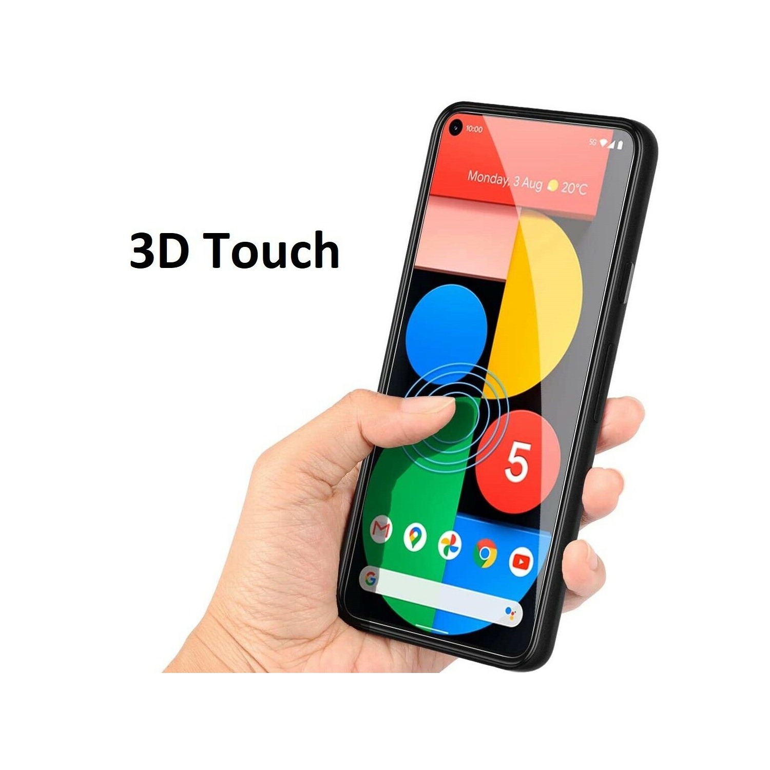 Protecteur d’écran en verre trempé de qualité supérieure pour Pixel 5 de Google